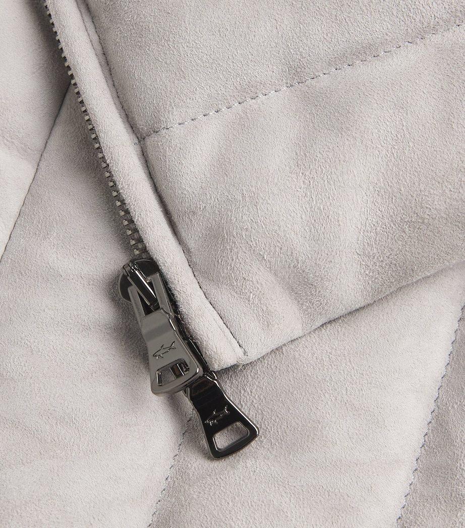Paul & Shark Mens Down Suede Gilet Image 5