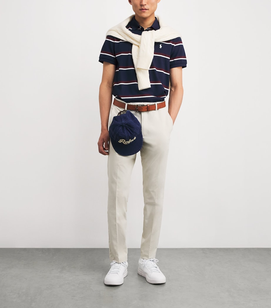 Cotton-Blend Tailored Performance Polo Shirt REFINED NAVY MULTI Image 2