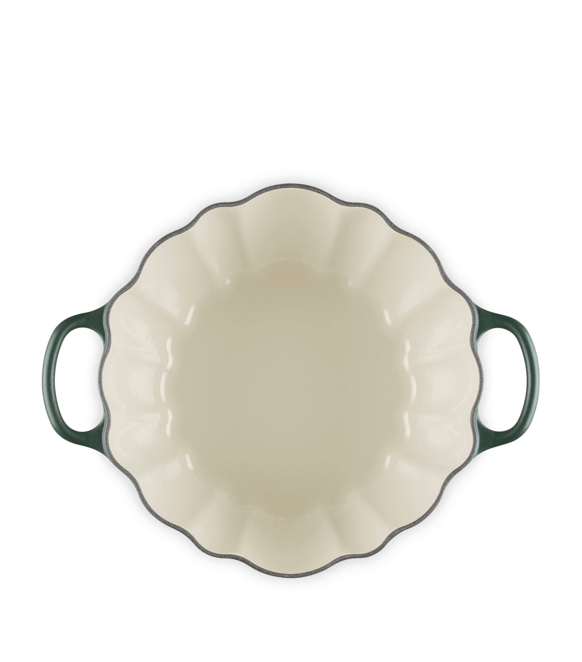 Le Creuset Cast Iron Pumpkin Casserole Dish (24cm) Green Image 4