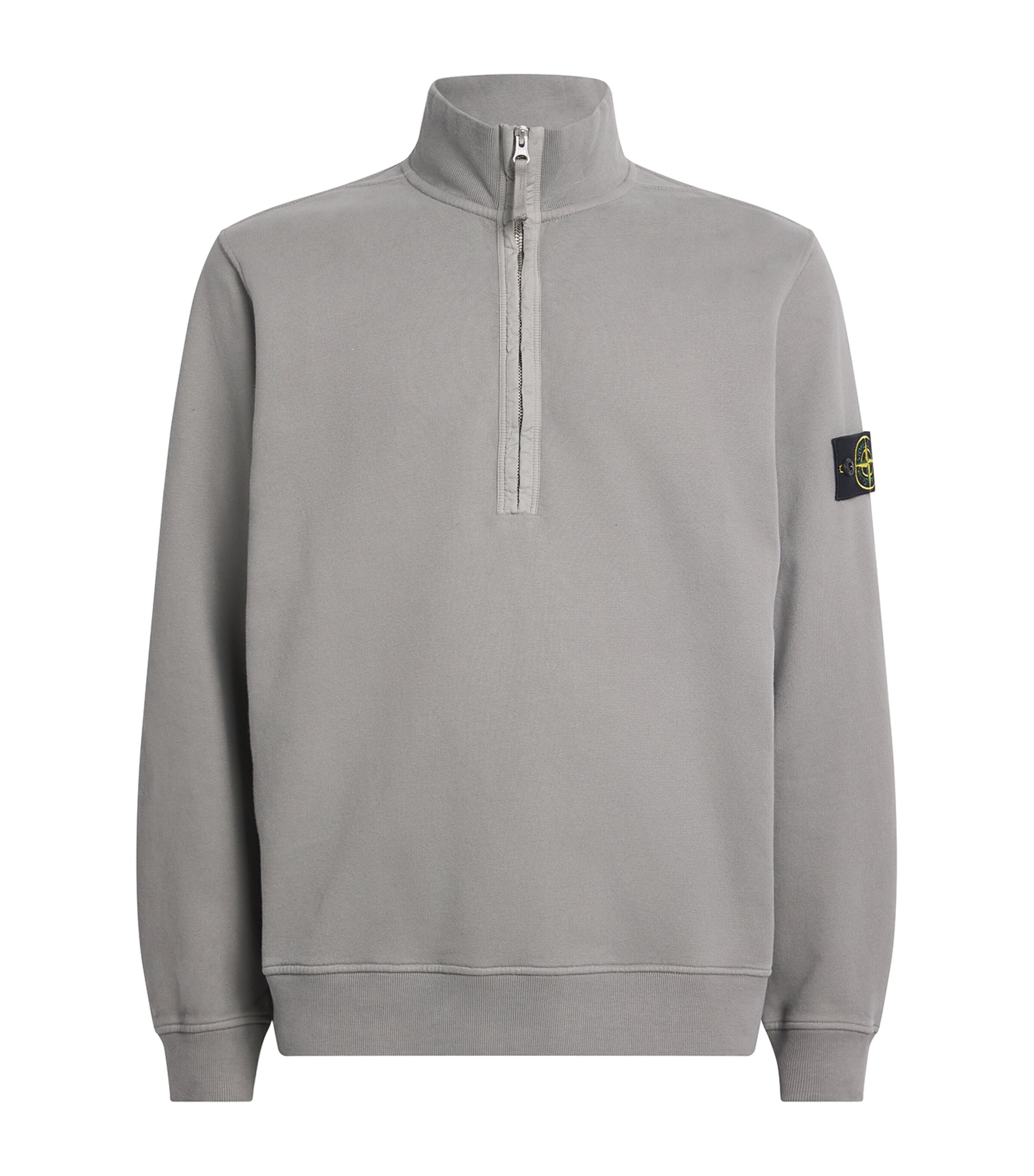 Stone Island Cotton Half-Zip Sweatshirt | Men Clothing | Sweatshirts & Hoodies | Designers | Stone Island