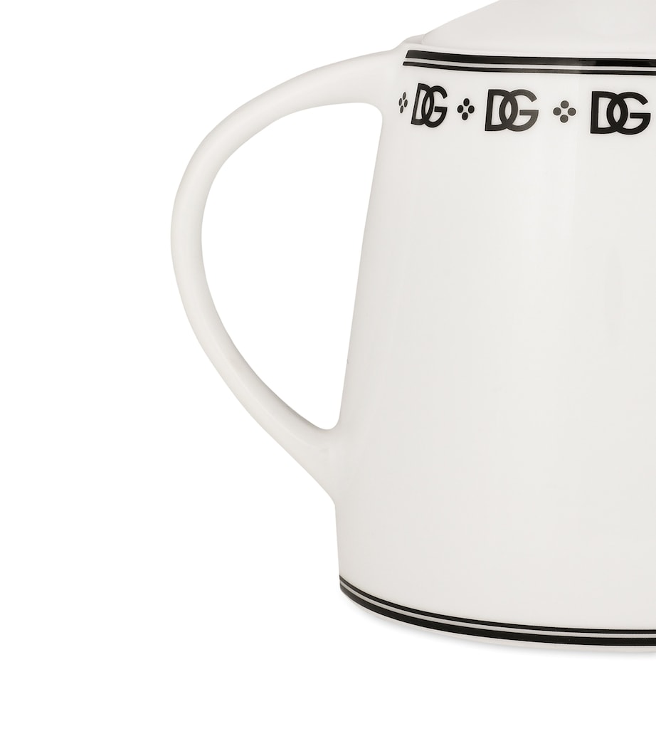 Porcelain DG Logo Teapot U0082-DG LOGO BORDO Image 3
