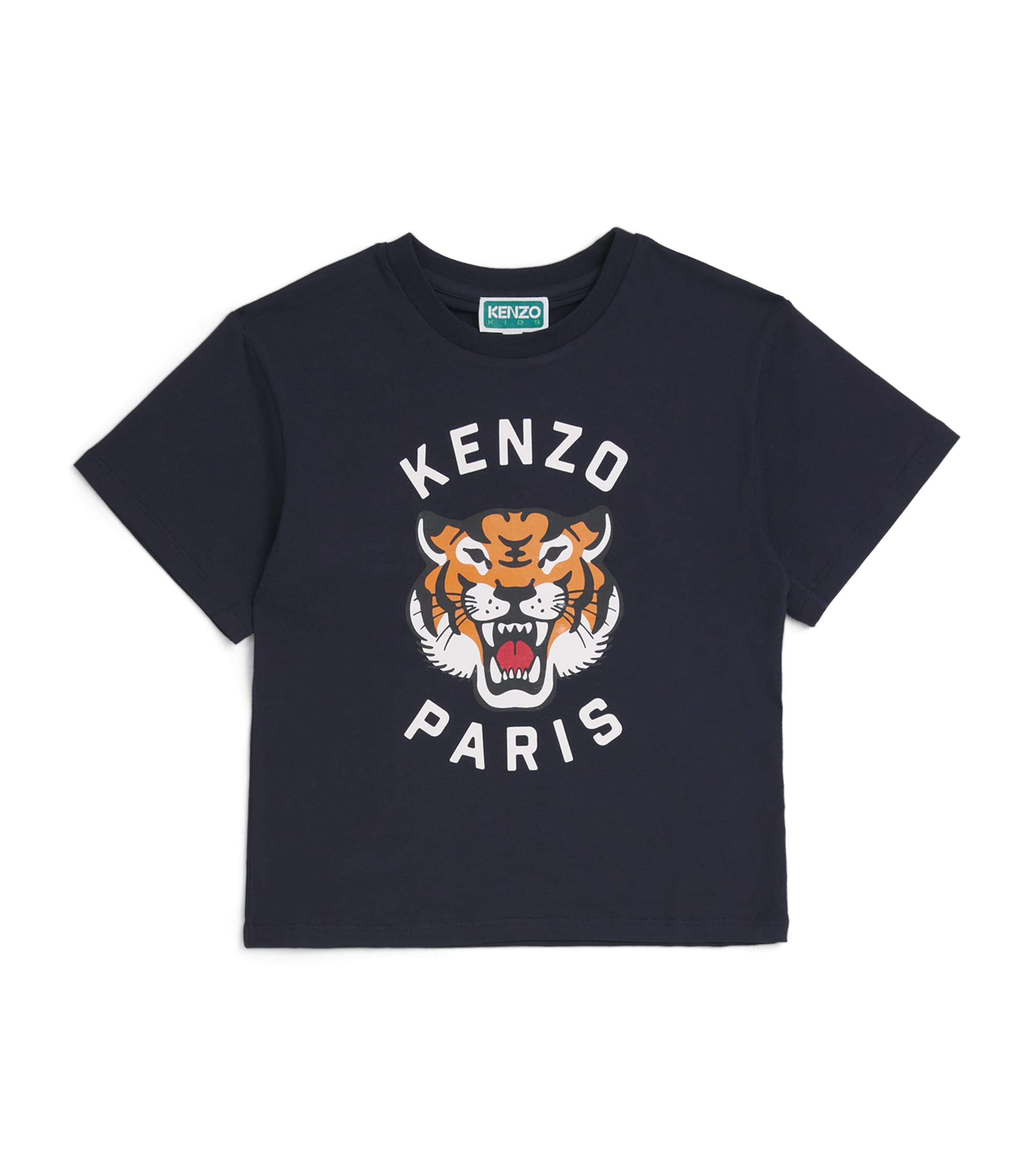 Kenzo Cotton Logo T-shirt In Blue