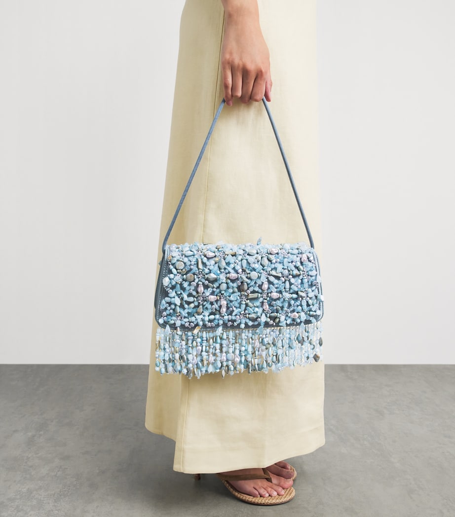 Cult Gaia Embellished Idalia Shoulder Bag Coastal Image 4