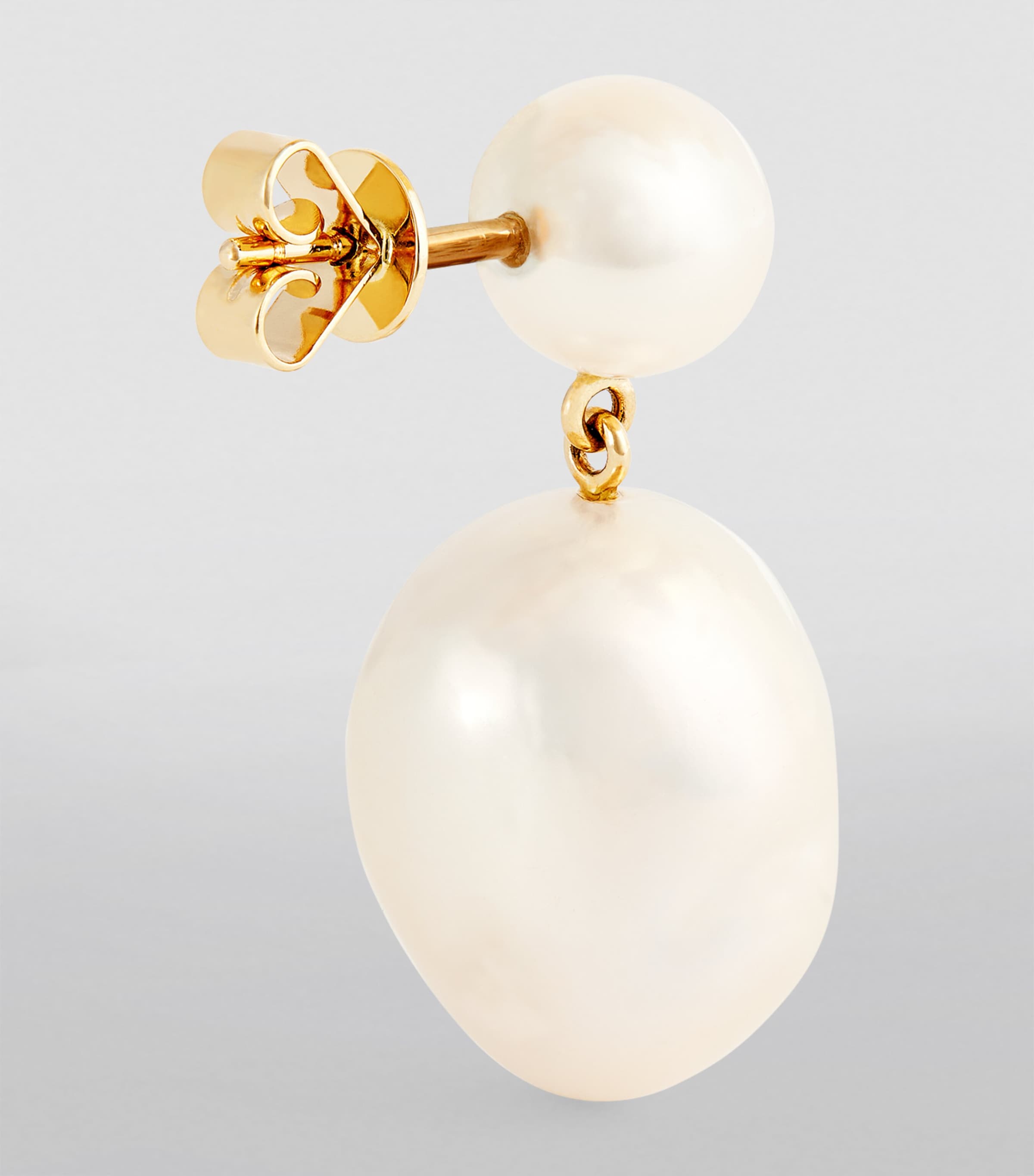 Yellow Gold and Pearl Venus Blanc Earrings YELLOW GOLD Image 3