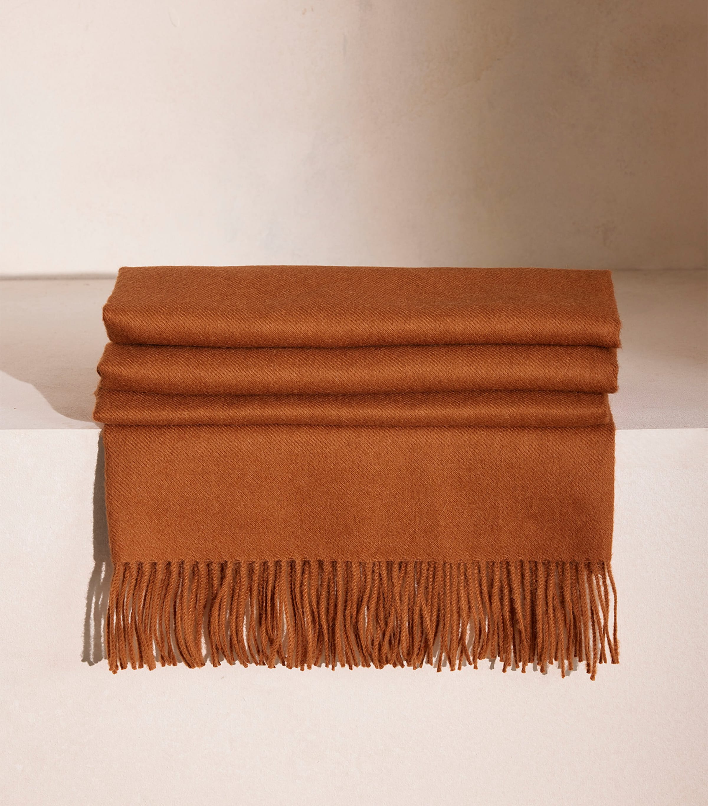 Soho Home Alpaca Wool Maria Throw Orange Image 3