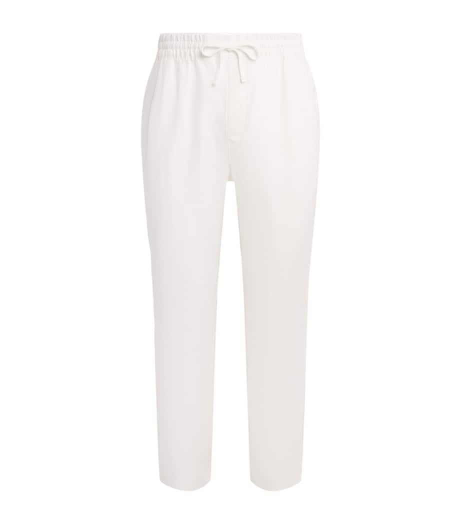 CHÉ Mens Linen Avila Drawstring Chinos White Image 1