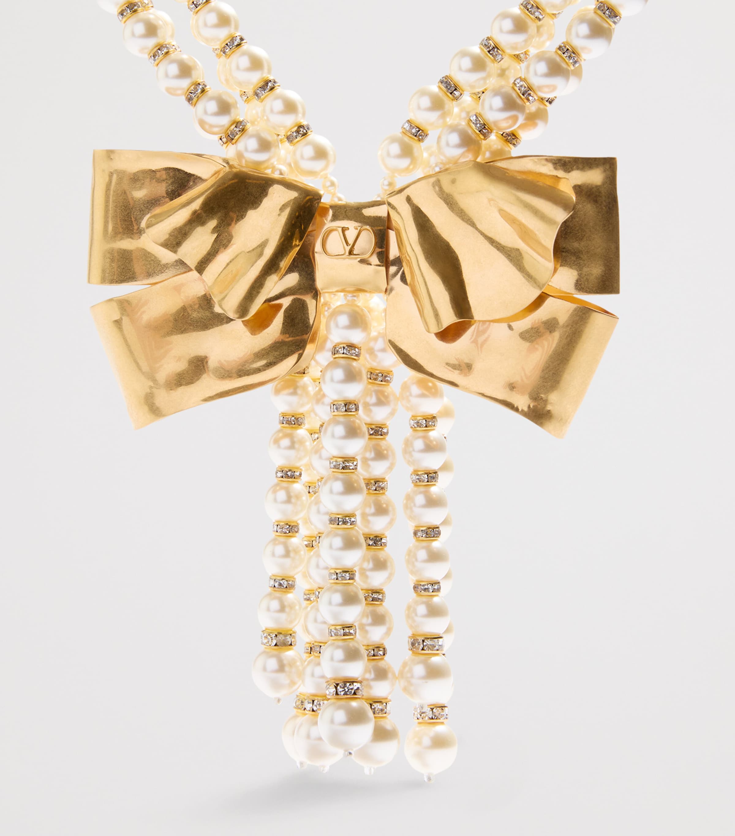 Faux Pearl Trop Chou Layered Necklace 9P8 Image 3