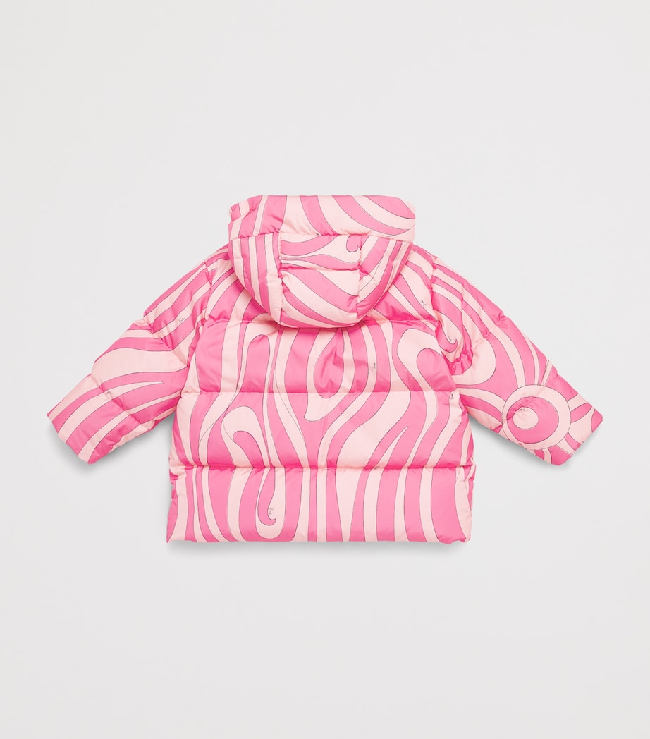 PUCCI Junior Printed Down Puffer Jacket (4-14 Years) Pink/black Image 2
