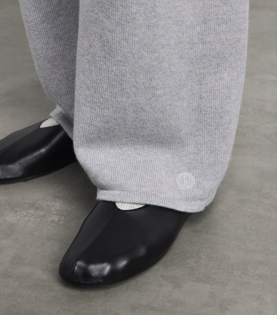 Harrods Womens Cashmere Wide-Leg Sweatpants Coyote Image 3