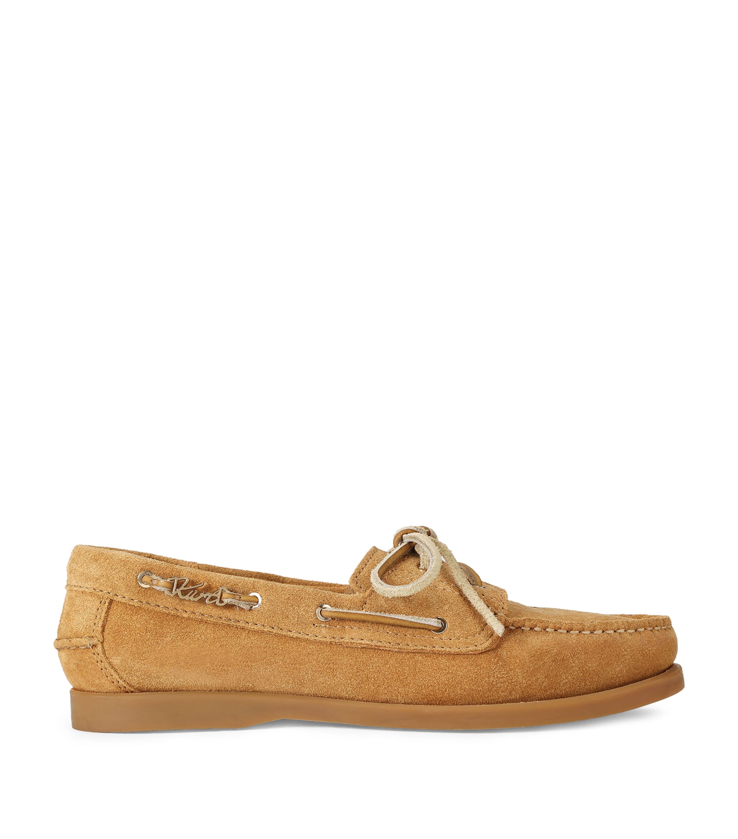 Kurt Geiger London Suede Boat Shoes Tan Image 1