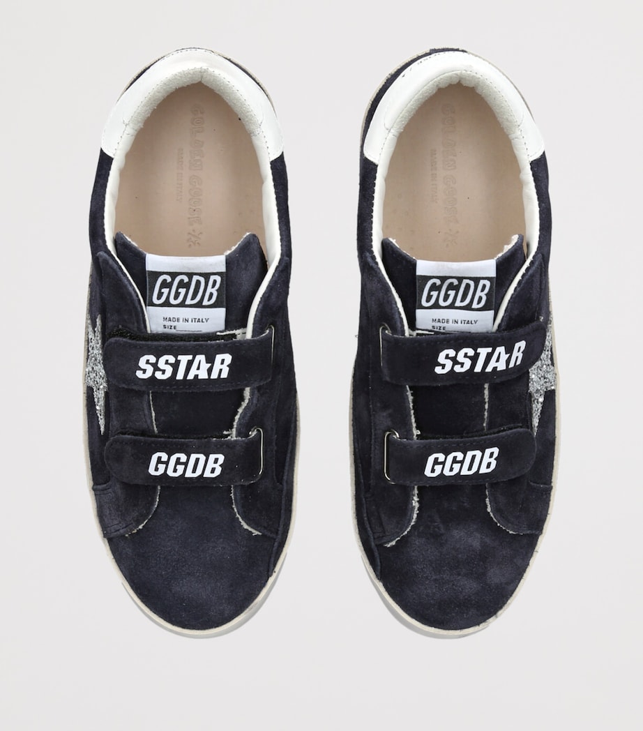 Leather Old School Sneakers NAVY Image 4