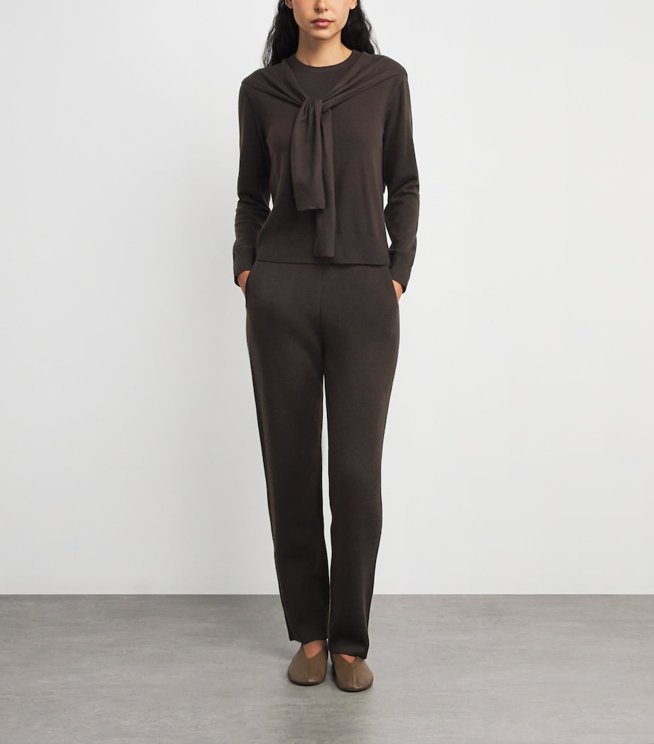 Cashmere Sonja 2-In-1 Sweater BROWN WOOD Image 2