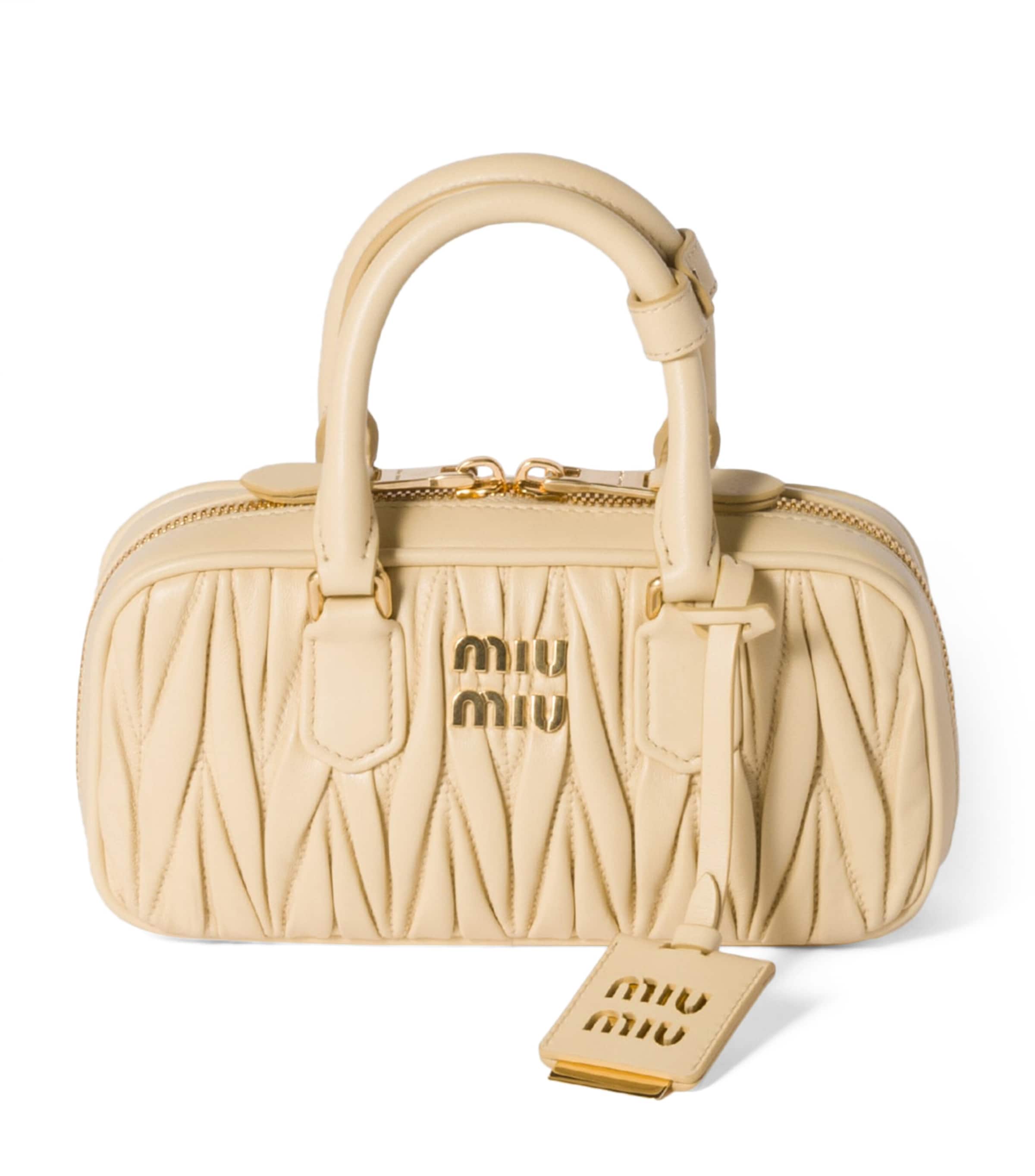 Mini Matelassé Leather Arcadie Top-Handle Bag F0K57 Image 1