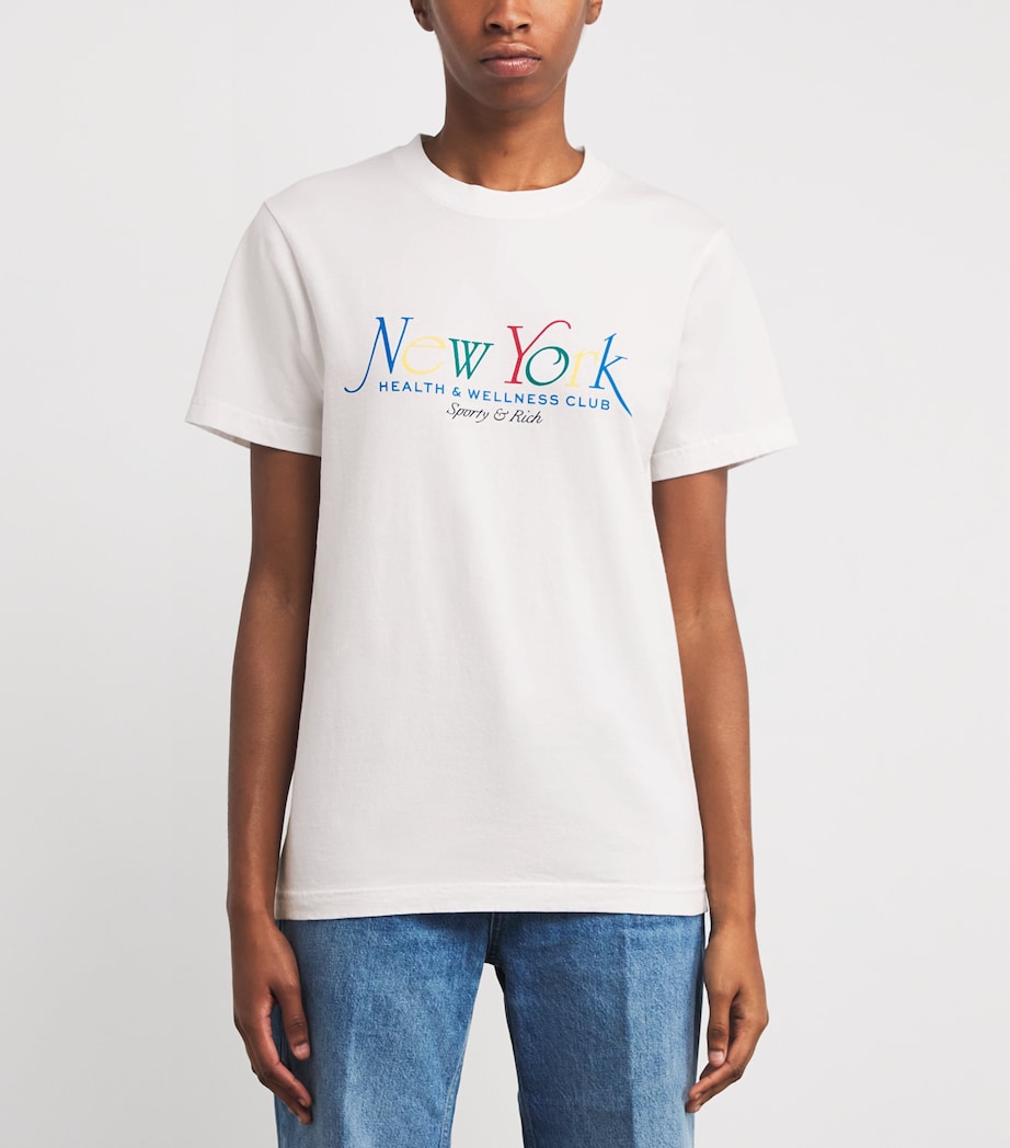 Cotton NY 94 T-Shirt WHT/RBY/ALPNE/BLUE Image 3