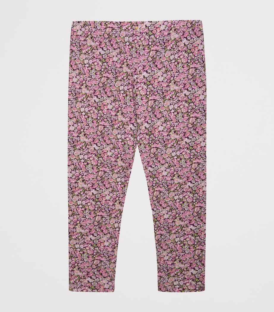 Trotters Stretch-Cotton Liberty Print Leggings (6-11 Years) Plum Image 2