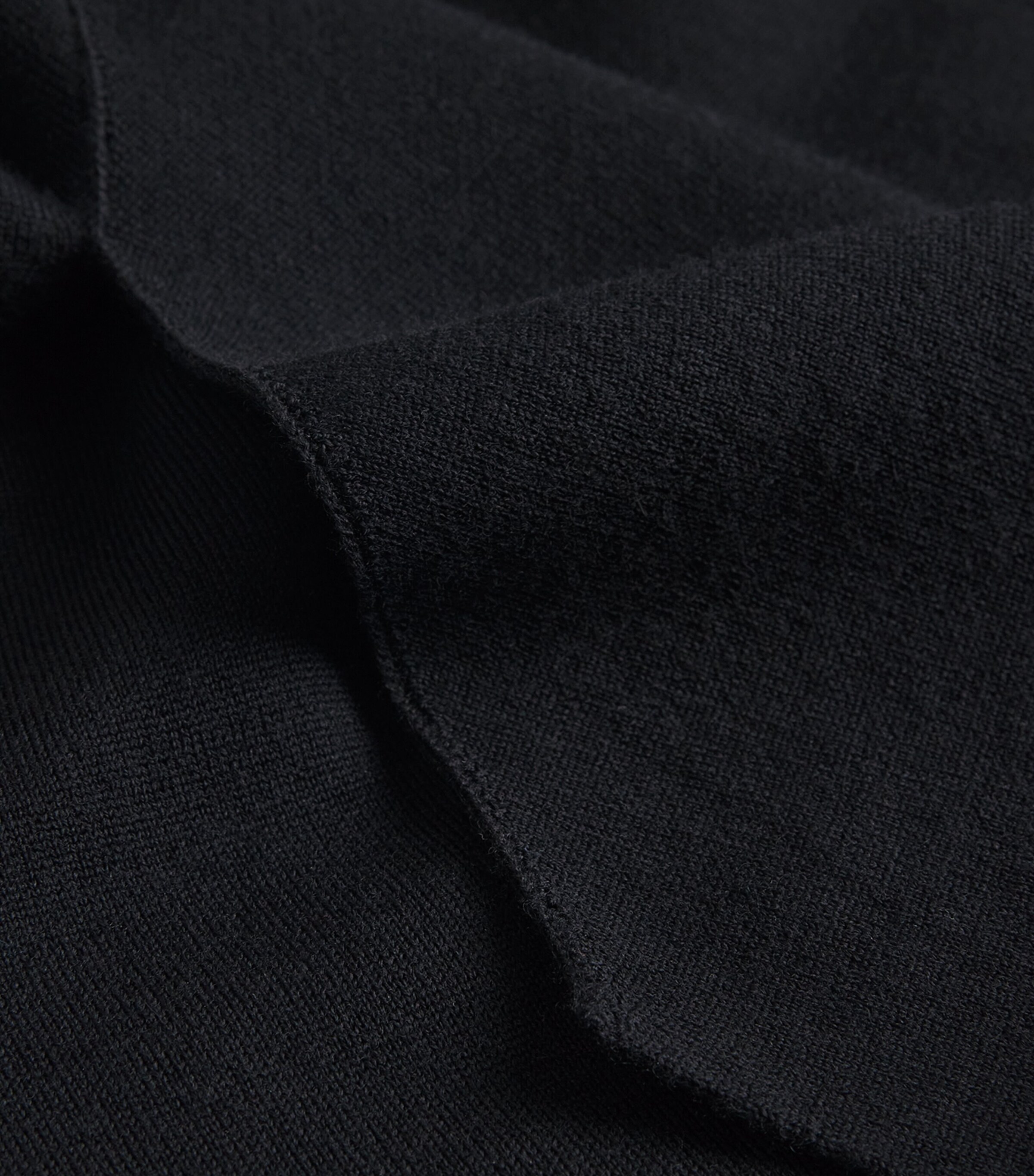 Wool V-Neck Sweater BLACK Image 4