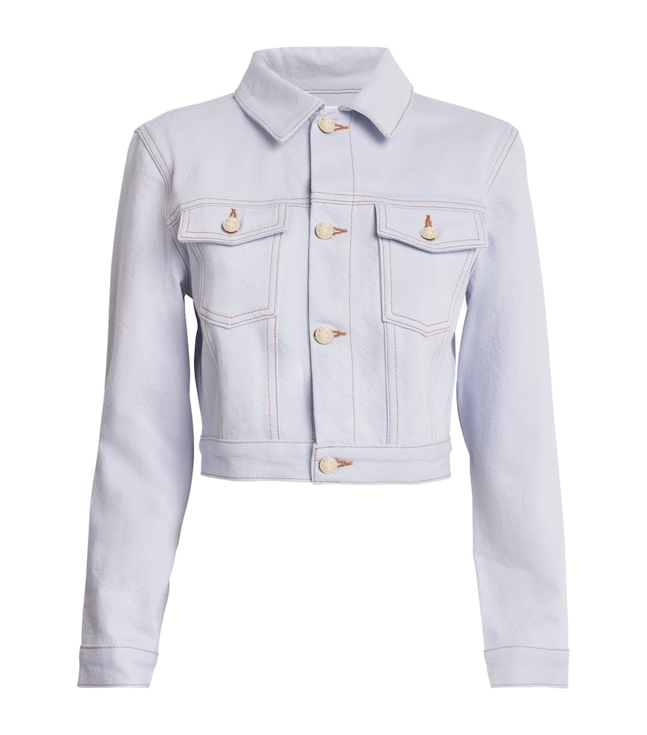 x Carolina Herrera Tailored Denim Jacket CELESTE Image 1