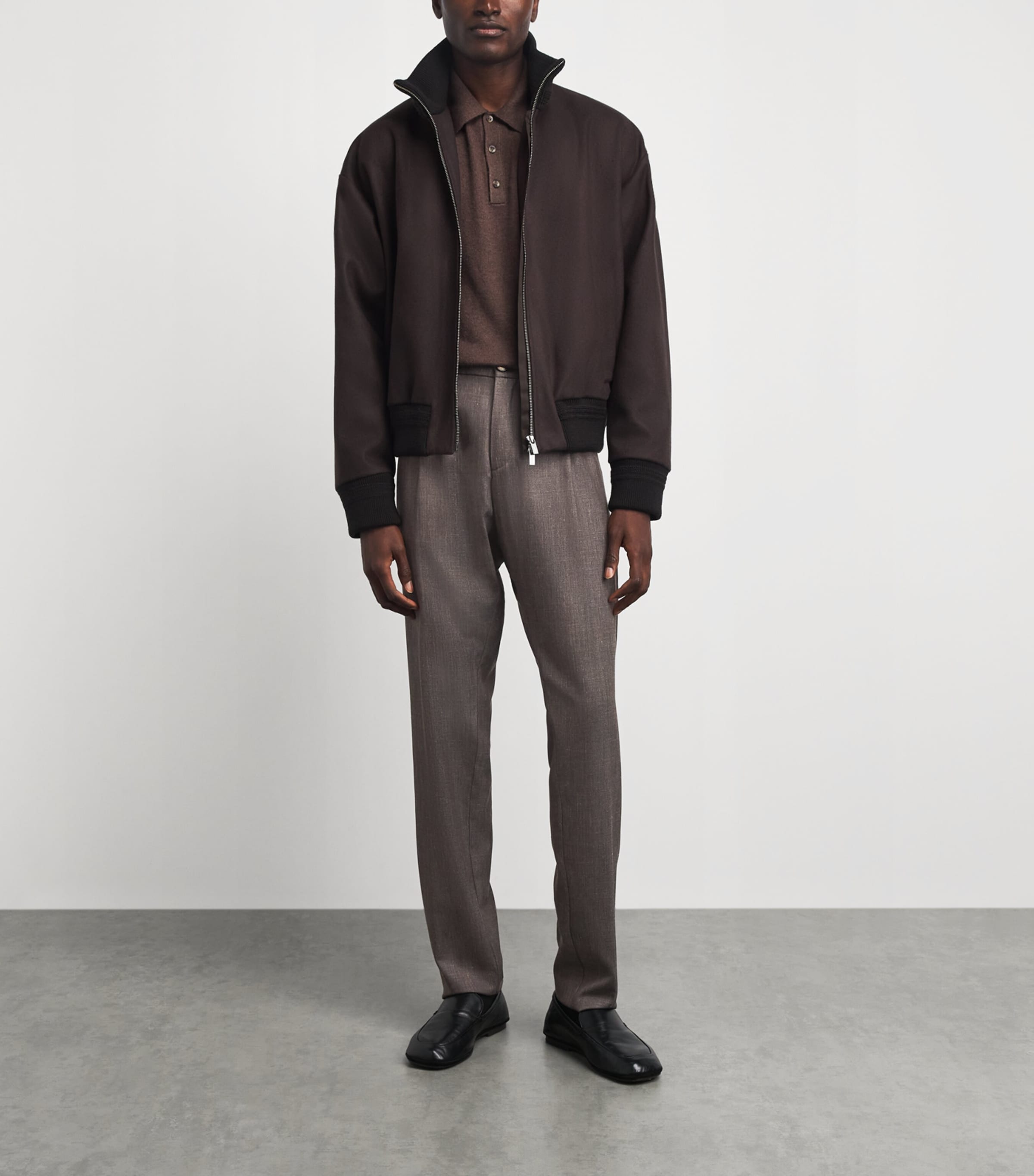Paul & Shark Mens Jersely Lucca Chinos Dove Grey Image 2