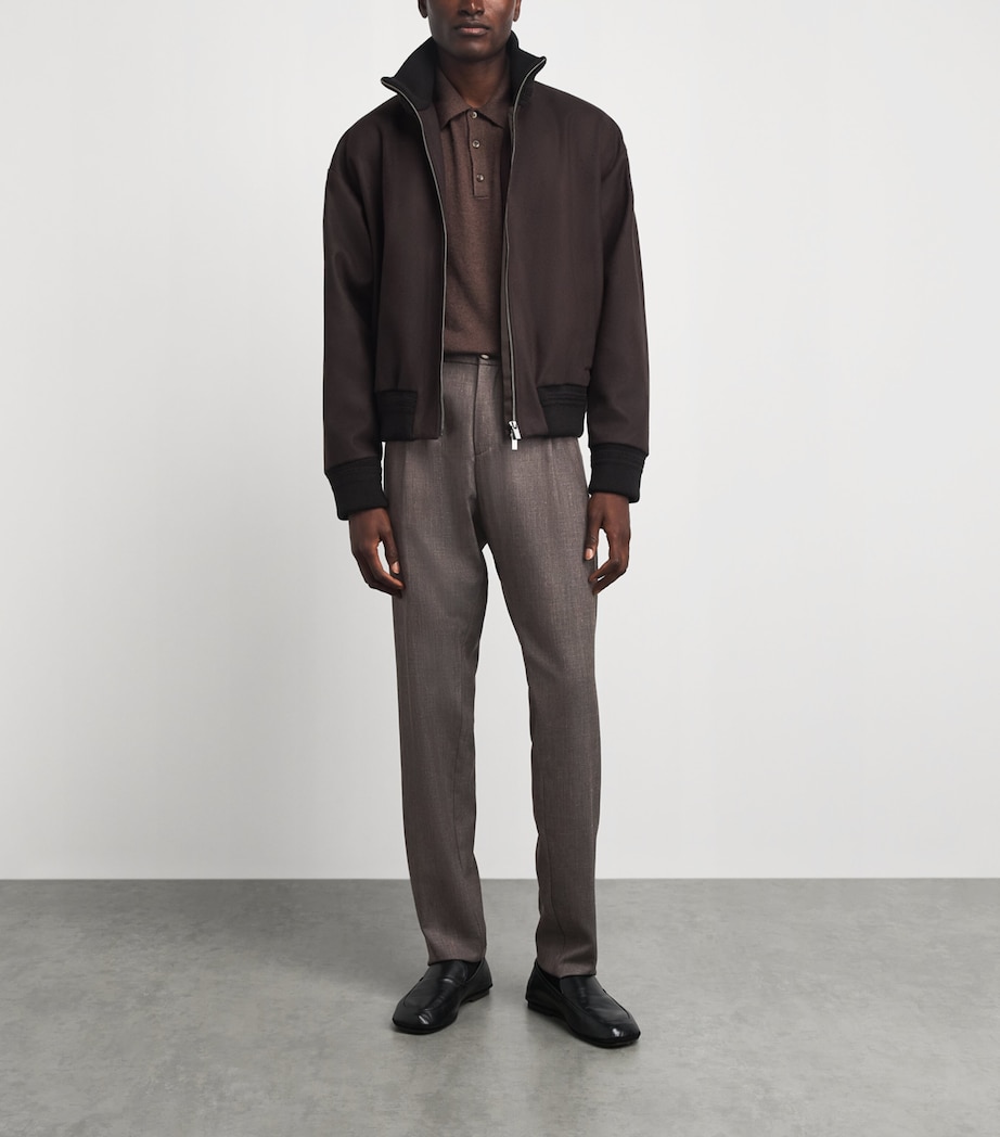 Paul & Shark Mens Jersely Lucca Chinos Dove Grey Image 2