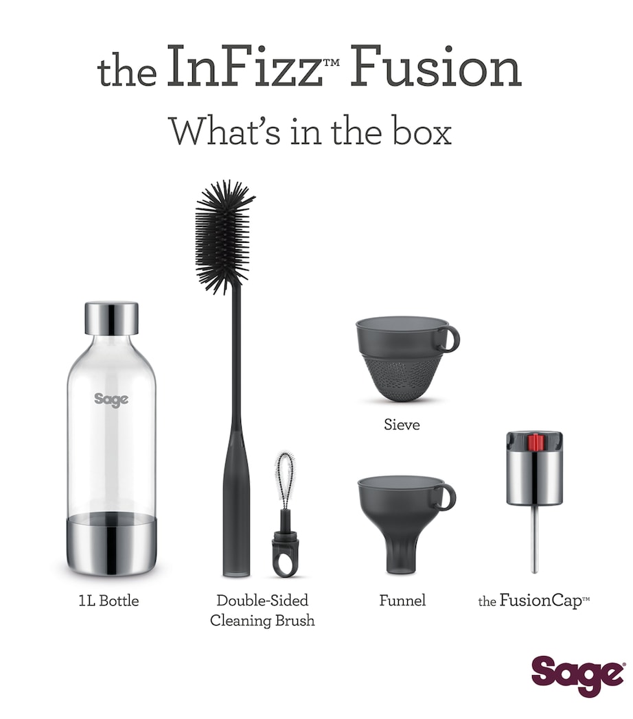 InFizz Fusion Sparkling Drink Maker SILVER Image 11
