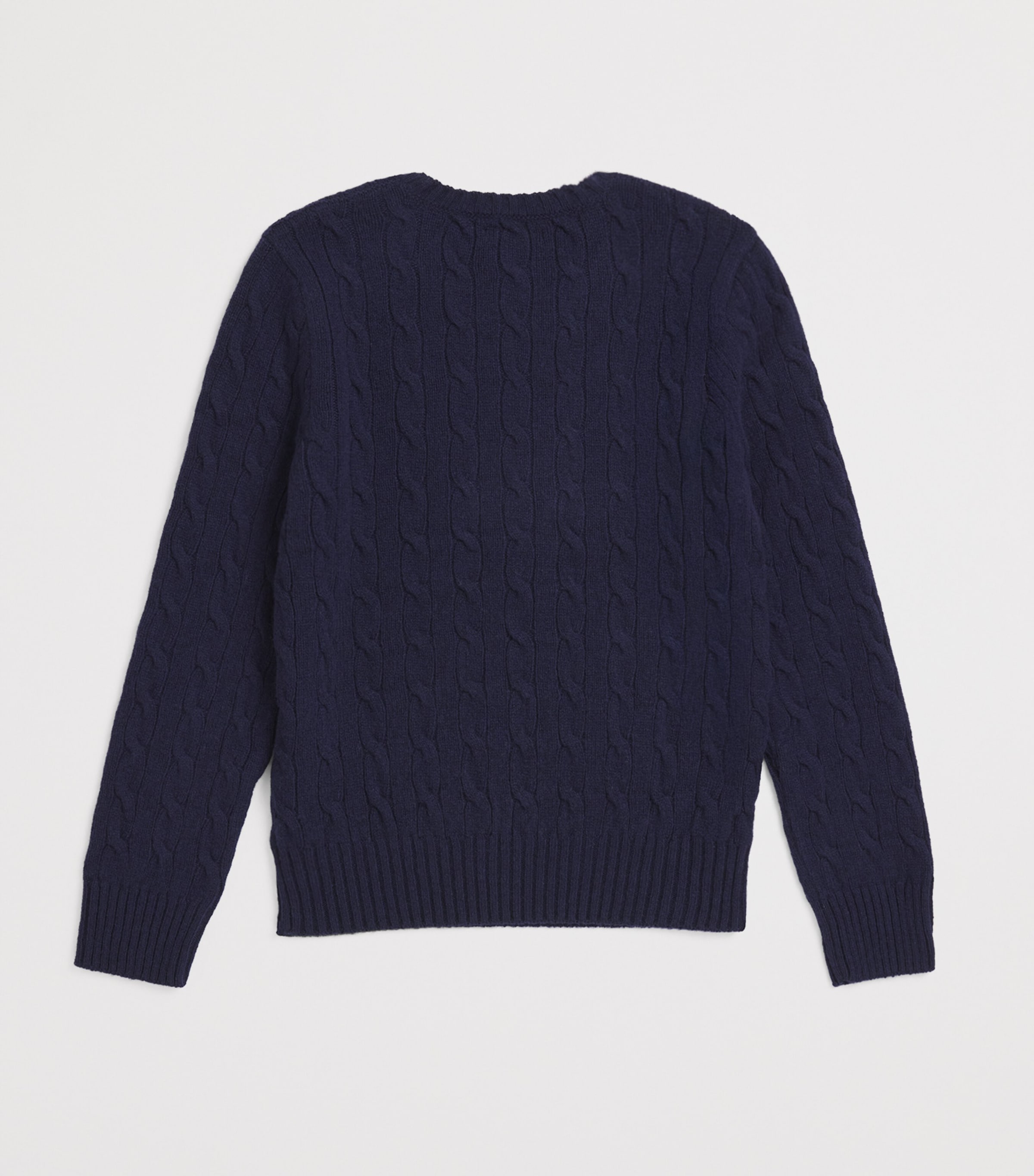 Ralph Lauren Kids Cotton Cable-Knit Sweater (7-14 Years) Navy Image 2