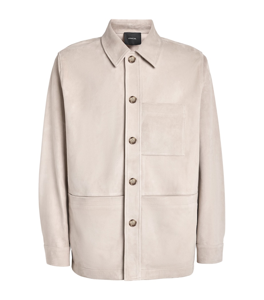 Vince Mens Suede Chore Jacket Image 1
