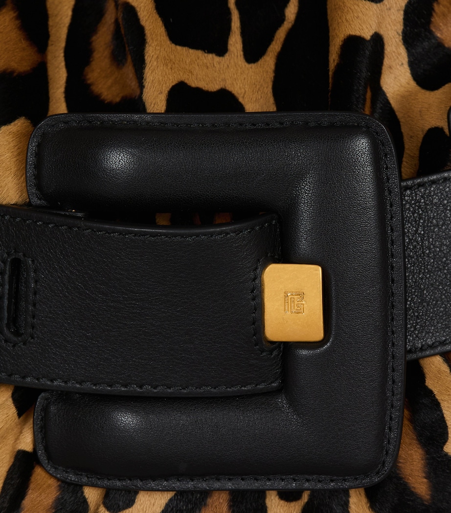 Medium Leopard Anthem Shoulder Bag WKS MULTI/ NOIR Image 8