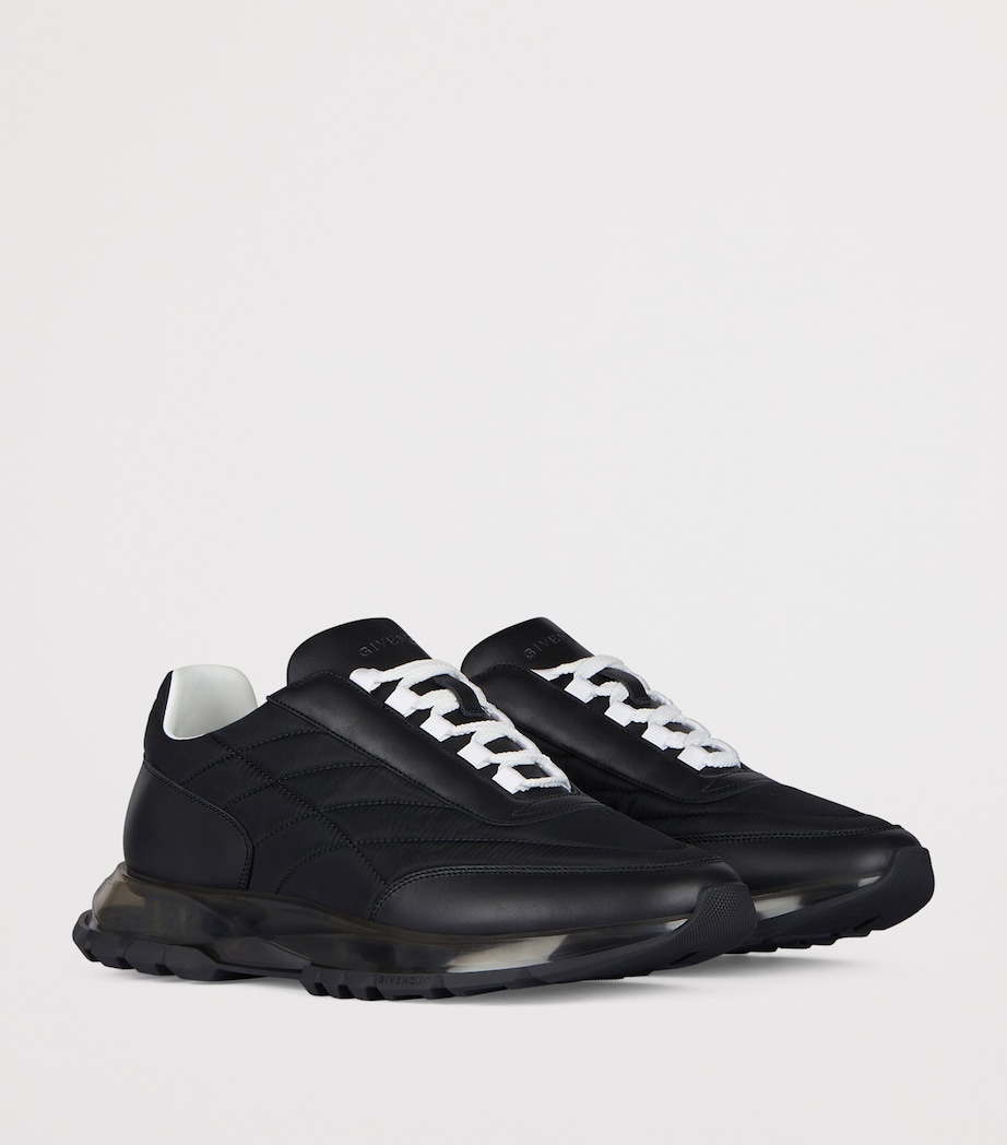 Lace-Up Low-Top Sneakers BLACK Image 2