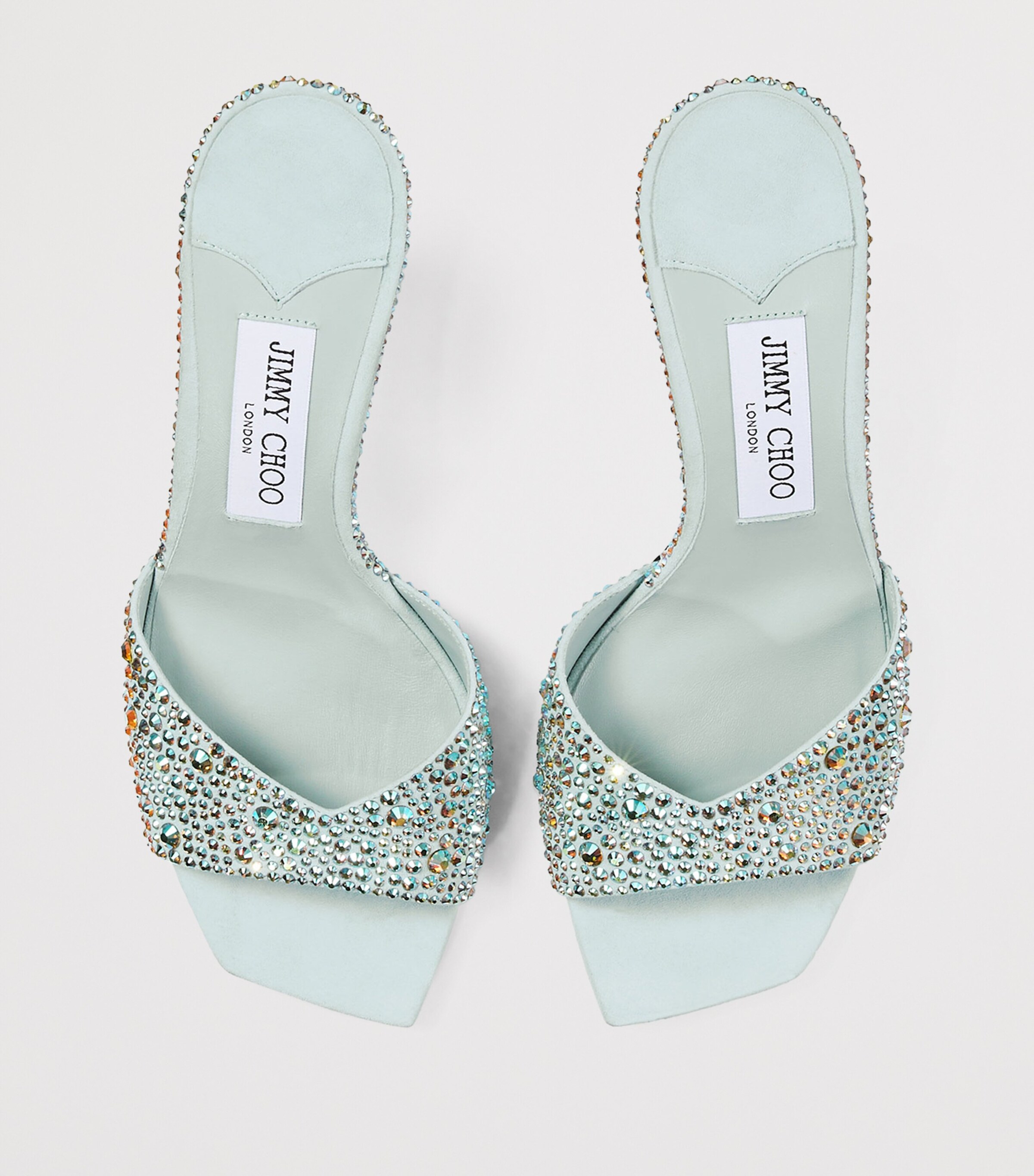 Jimmy Choo Skye 70 Leather Embellished Mules | Harrods US