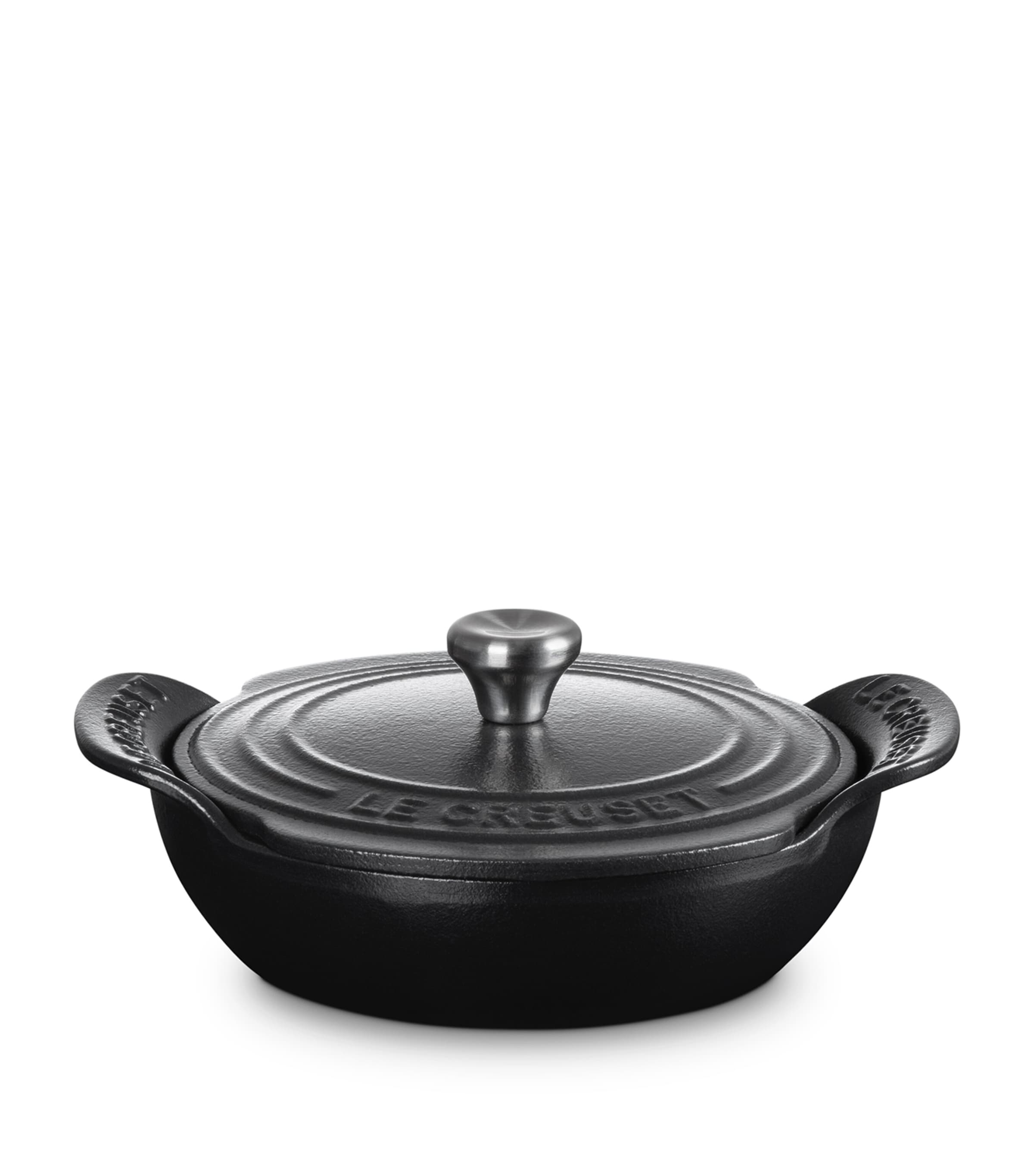 Set of 4 Cast Iron Gourmand Mini Braisers with Lids (13cm) NO COLOUR Image 2