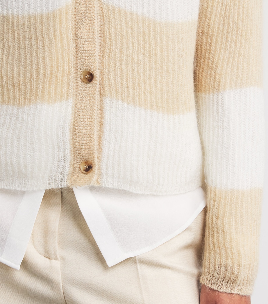 Stripe Meandro Cardigan 003 ALBINO Image 6