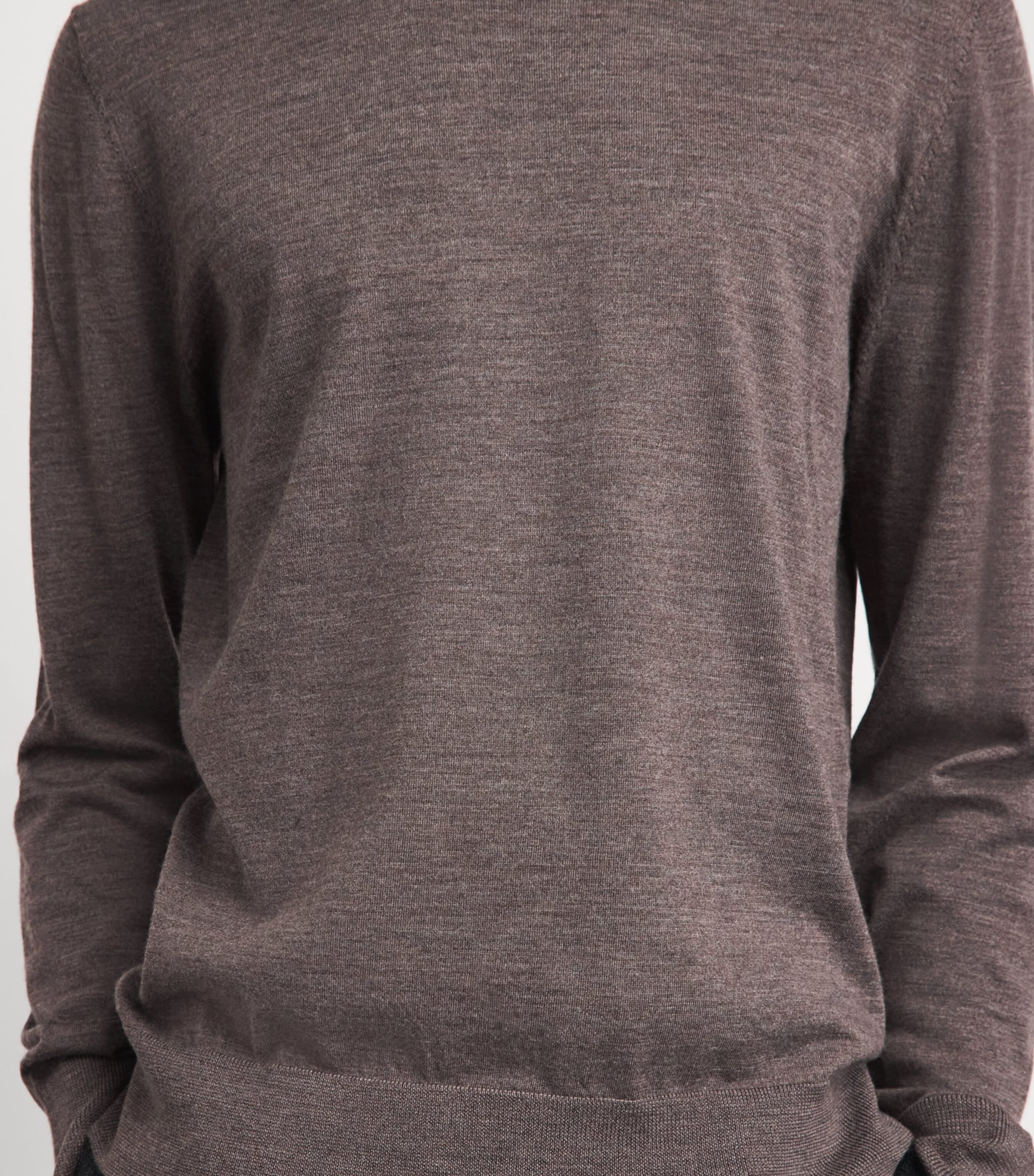 Gabriela Hearst Mens Merino Wool Palco Sweater Walnut Image 3