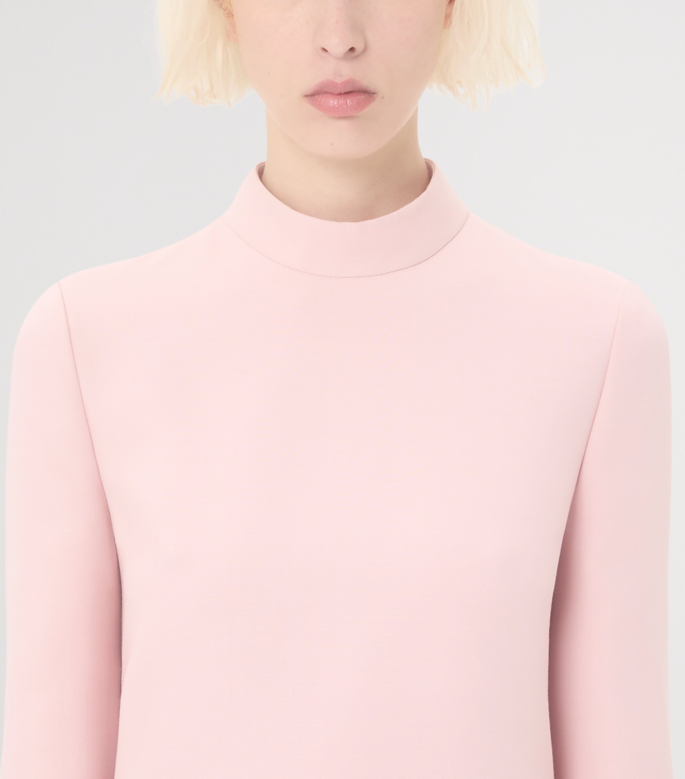 Crepe Feather-Trim Midi Dress R13 Image 6