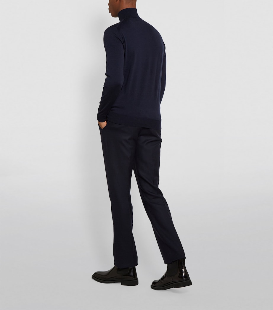 Merino Wool Cherwell Rollneck Sweater MIDNIGHT Image 6