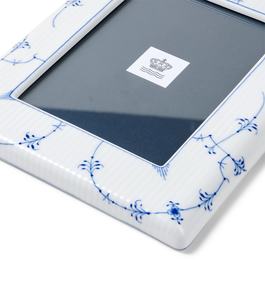 Blue Fluted Plain Photo Frame (4" x 6") BLUE Image 5