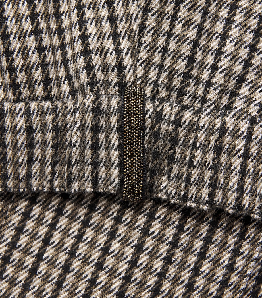 Fabiana Filippi Womens Houndstooth Slim Trousers Only One Colour Image 6