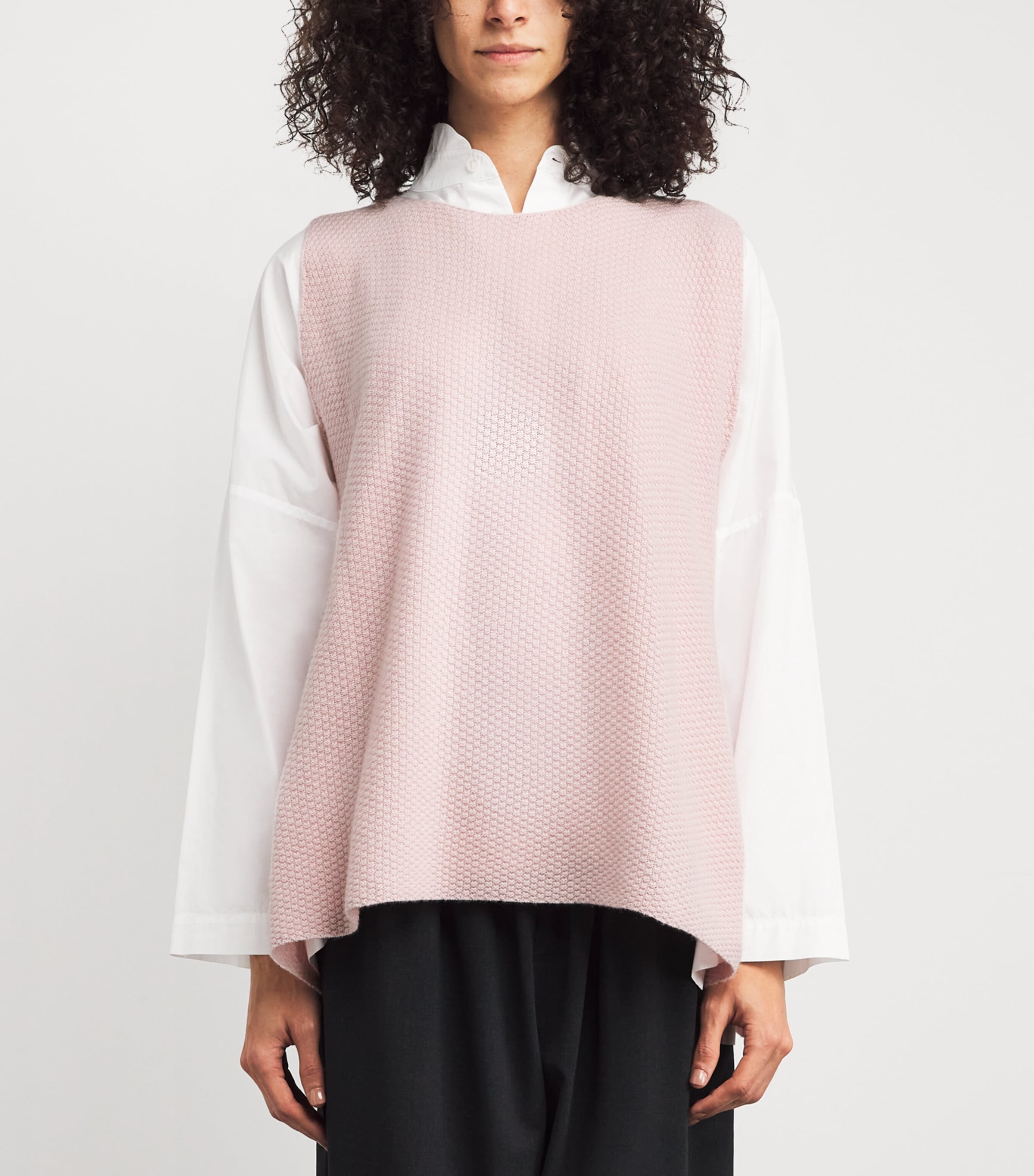 Cashmere A-Line Sweater Vest CHERRYBLOS Image 3