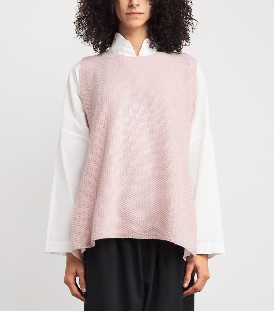 Cashmere A-Line Sweater Vest CHERRYBLOS Image 3