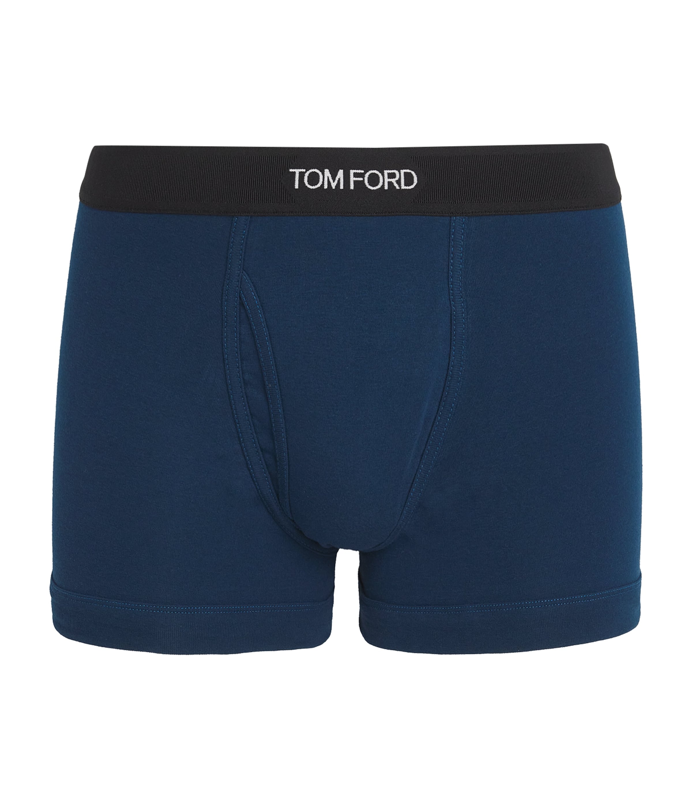 Tom Ford Cotton Stretch Jersey Boxer Briefs In Blue