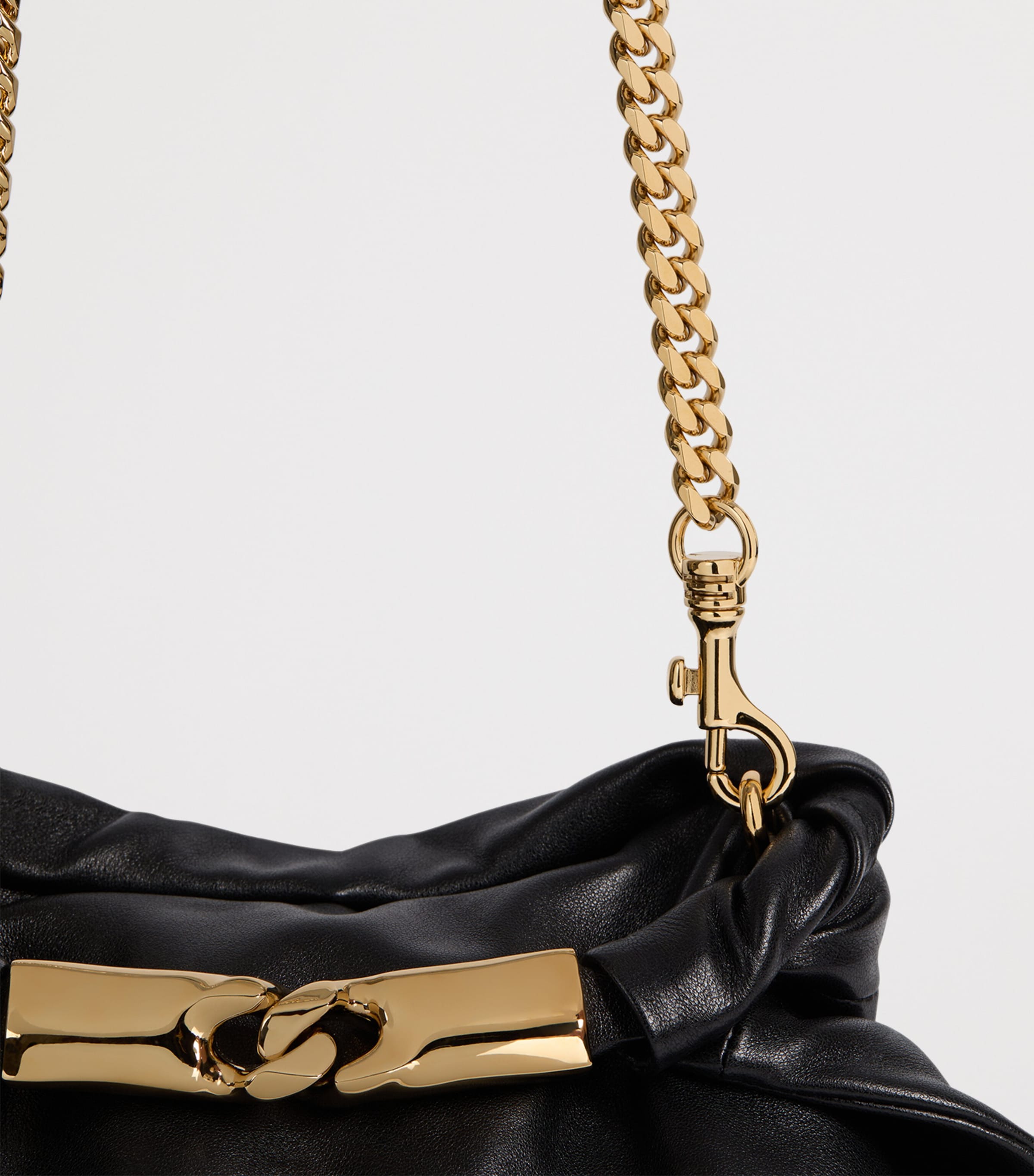 Balmain Small Lambskin Dinner at 8 Shoulder Bag Noir Image 10
