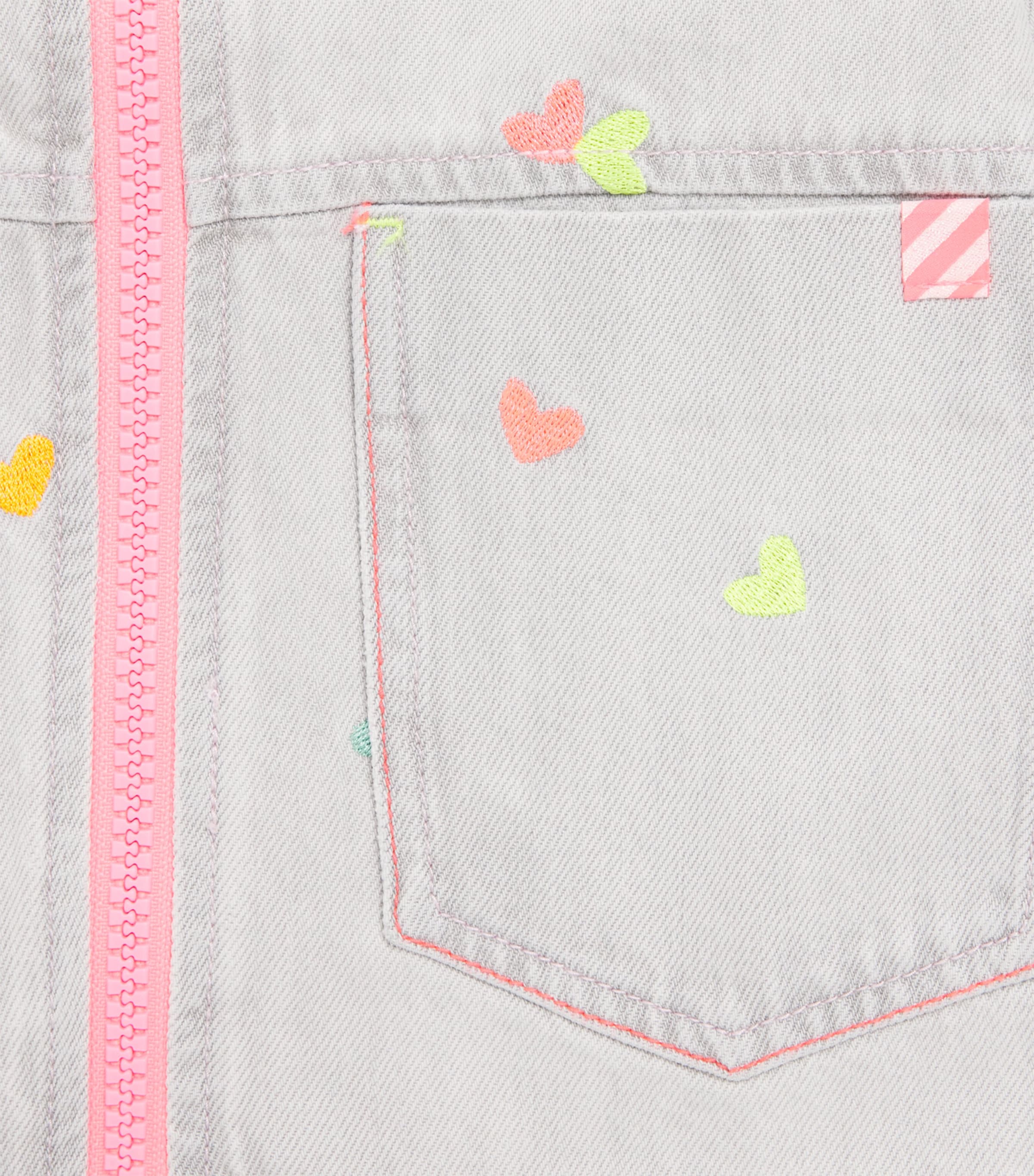 Denim Embroidered Jacket (2-10 Years) Z20DENIM GREY Image 4