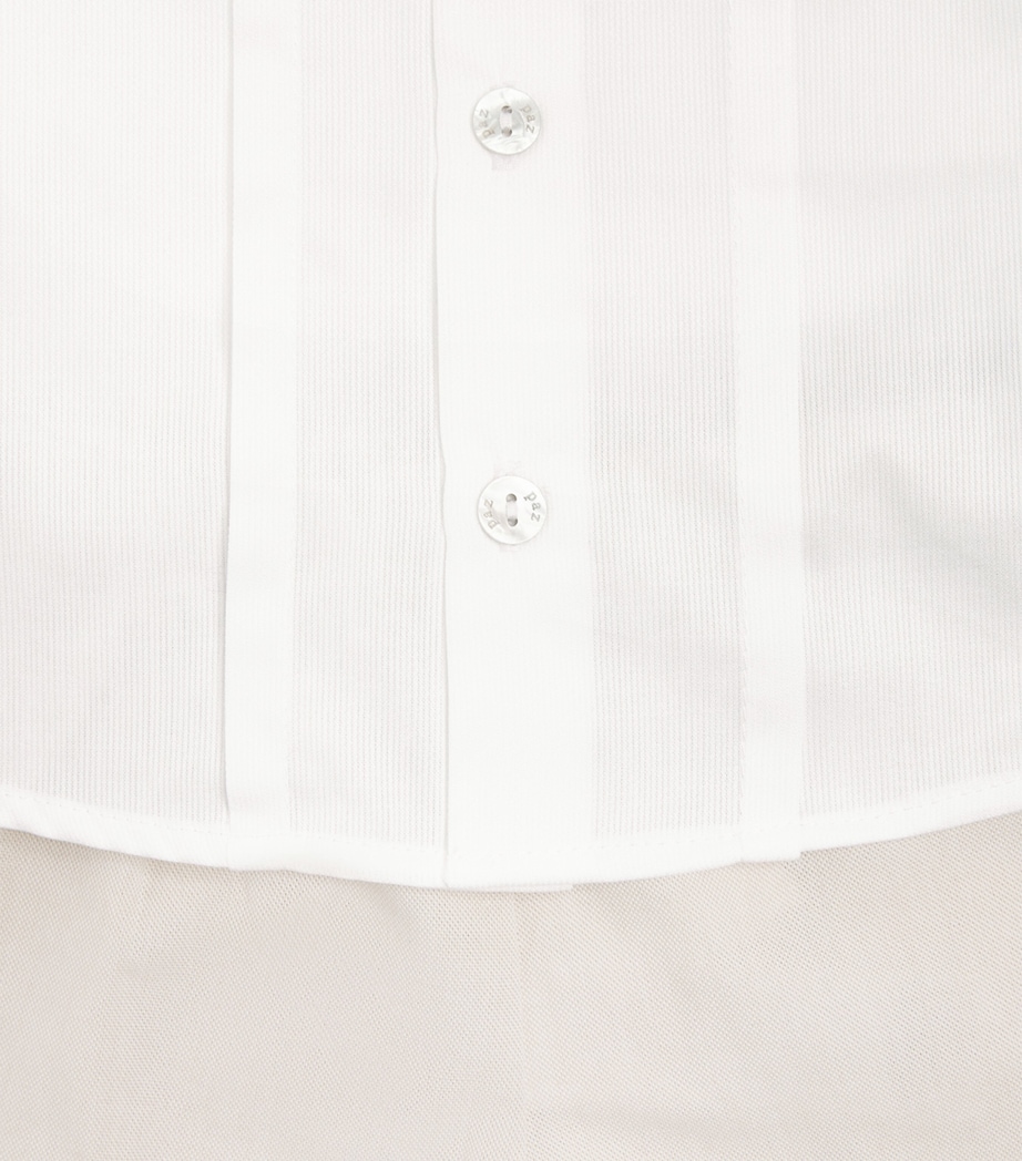 Cotton-Linen Shirt, Cummerbund and Shorts Set (3 Months - 4 Years) 01 T2065 WHITE Image 4