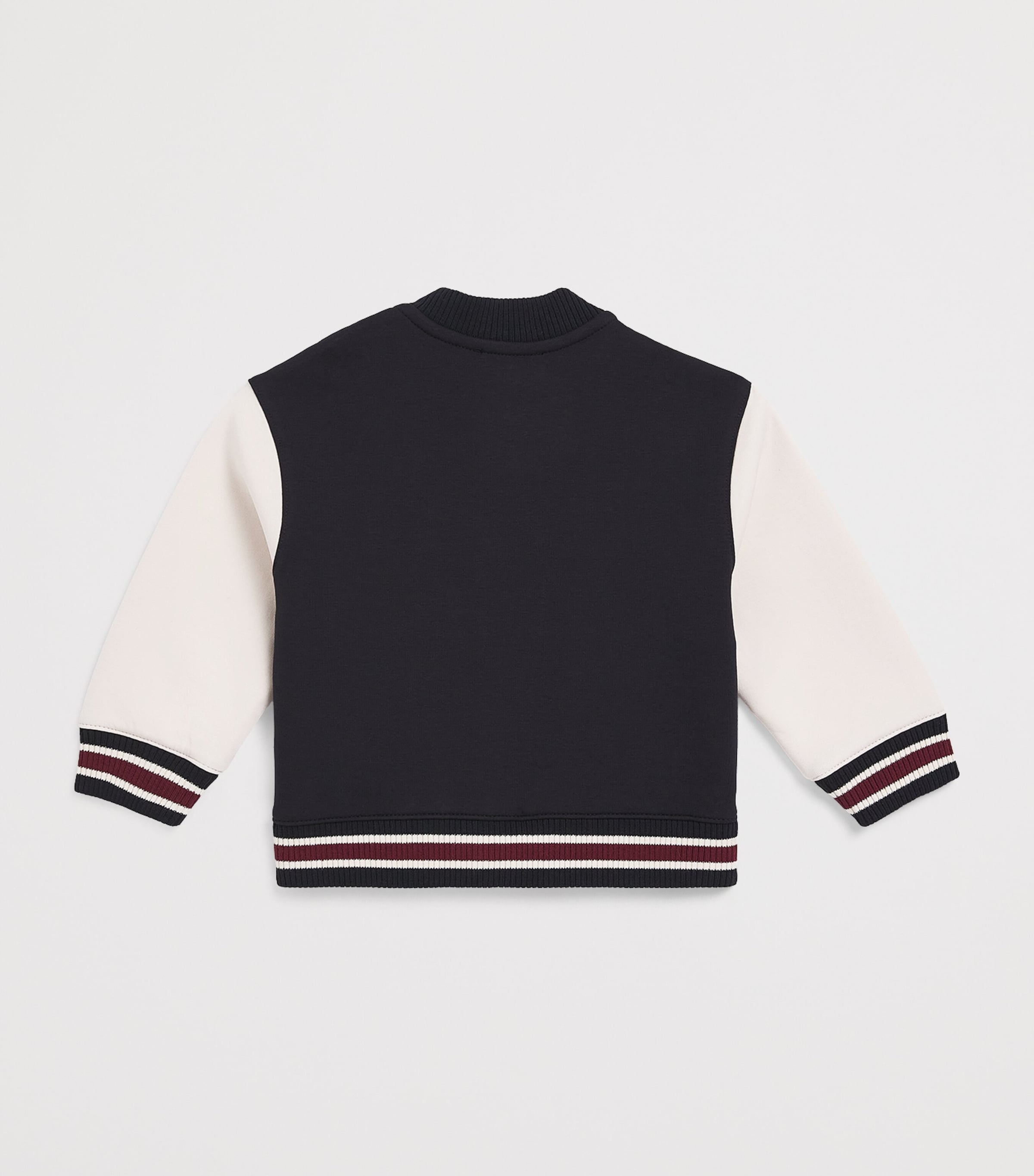 Emporio Armani Kids Logo Patch Varsity Jacket (6-36 Months) Wht S Image 2