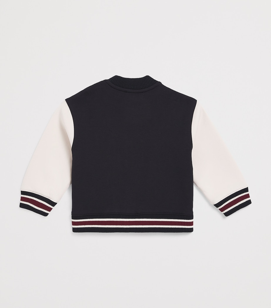 Emporio Armani Kids Logo Patch Varsity Jacket (6-36 Months) Wht S Image 2