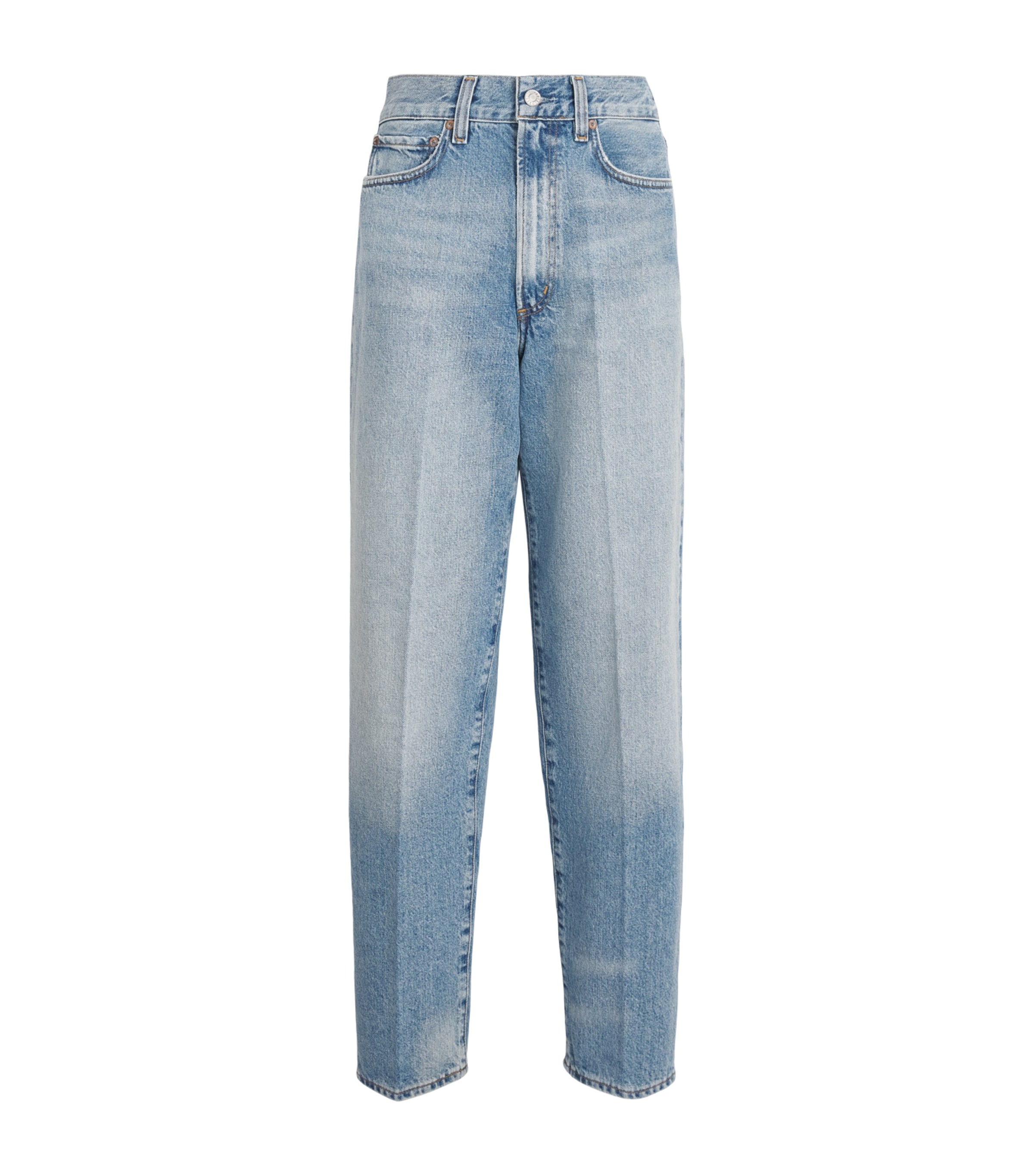 AGOLDE Womens '80s Vintage Taper Straight Jeans Orbital Vint Indigo Image 1