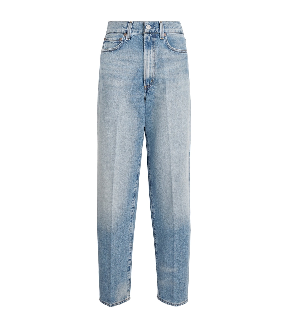 AGOLDE Womens '80s Vintage Taper Straight Jeans Orbital Vint Indigo Image 1