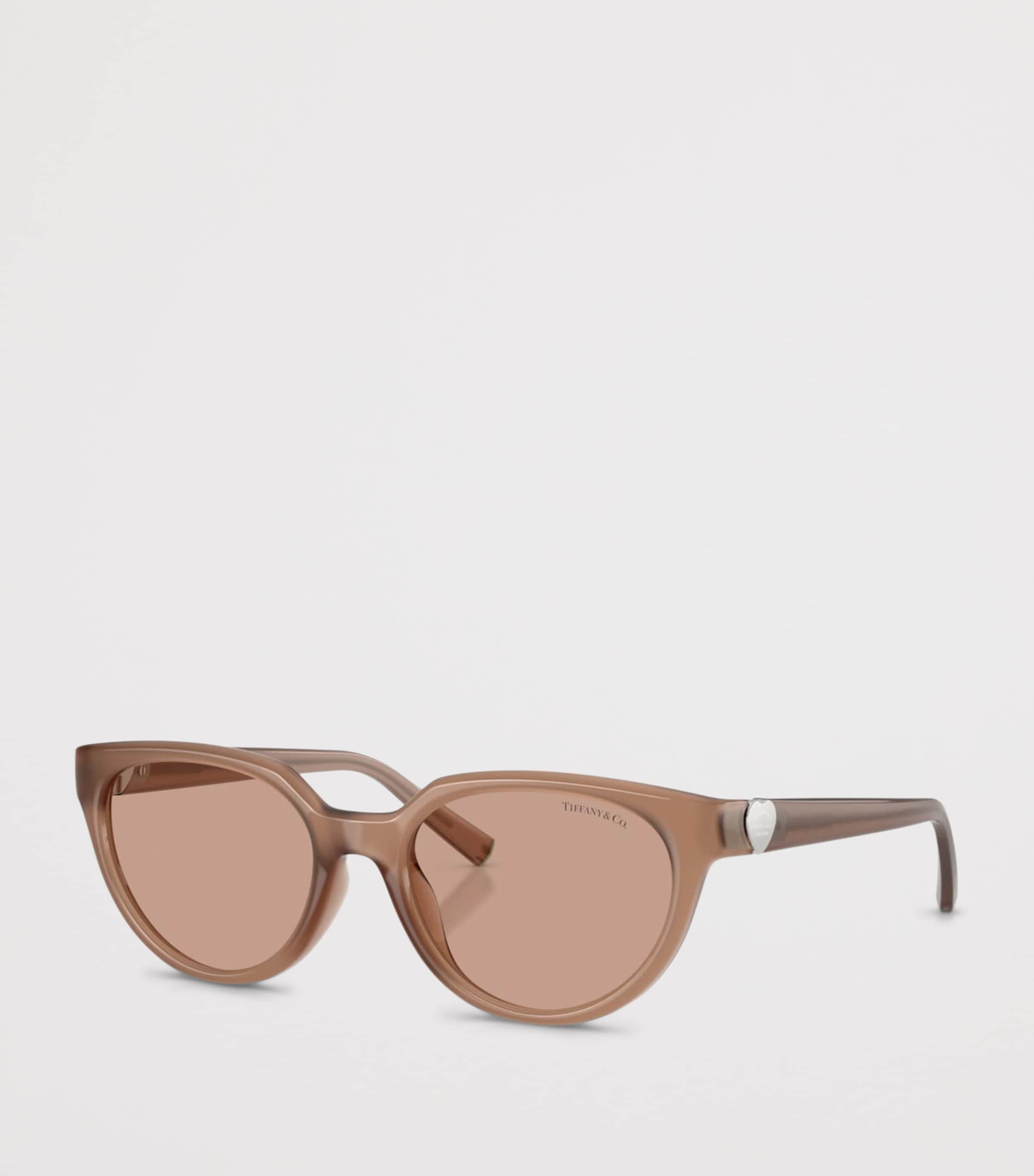 Tiffany & Co. TF4256D Cat Eye Sunglasses Brown Image 2
