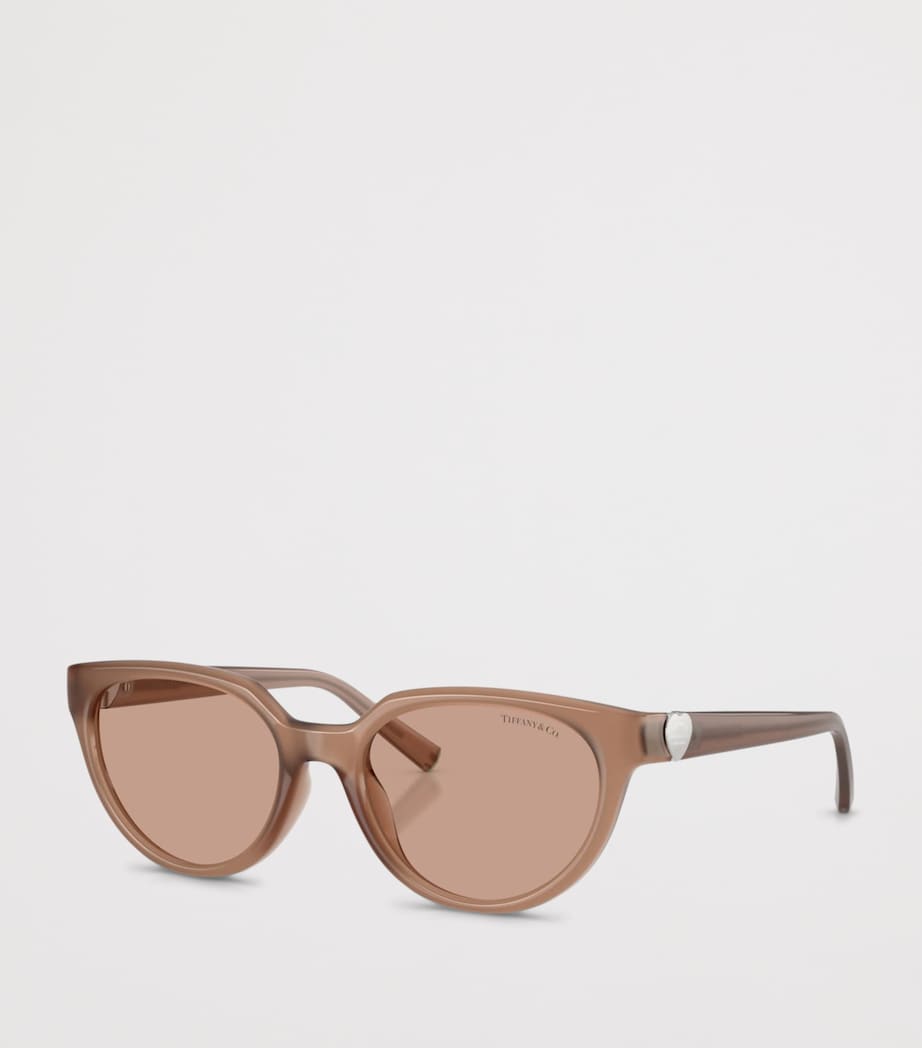 Tiffany & Co. TF4256D Cat Eye Sunglasses Brown Image 2
