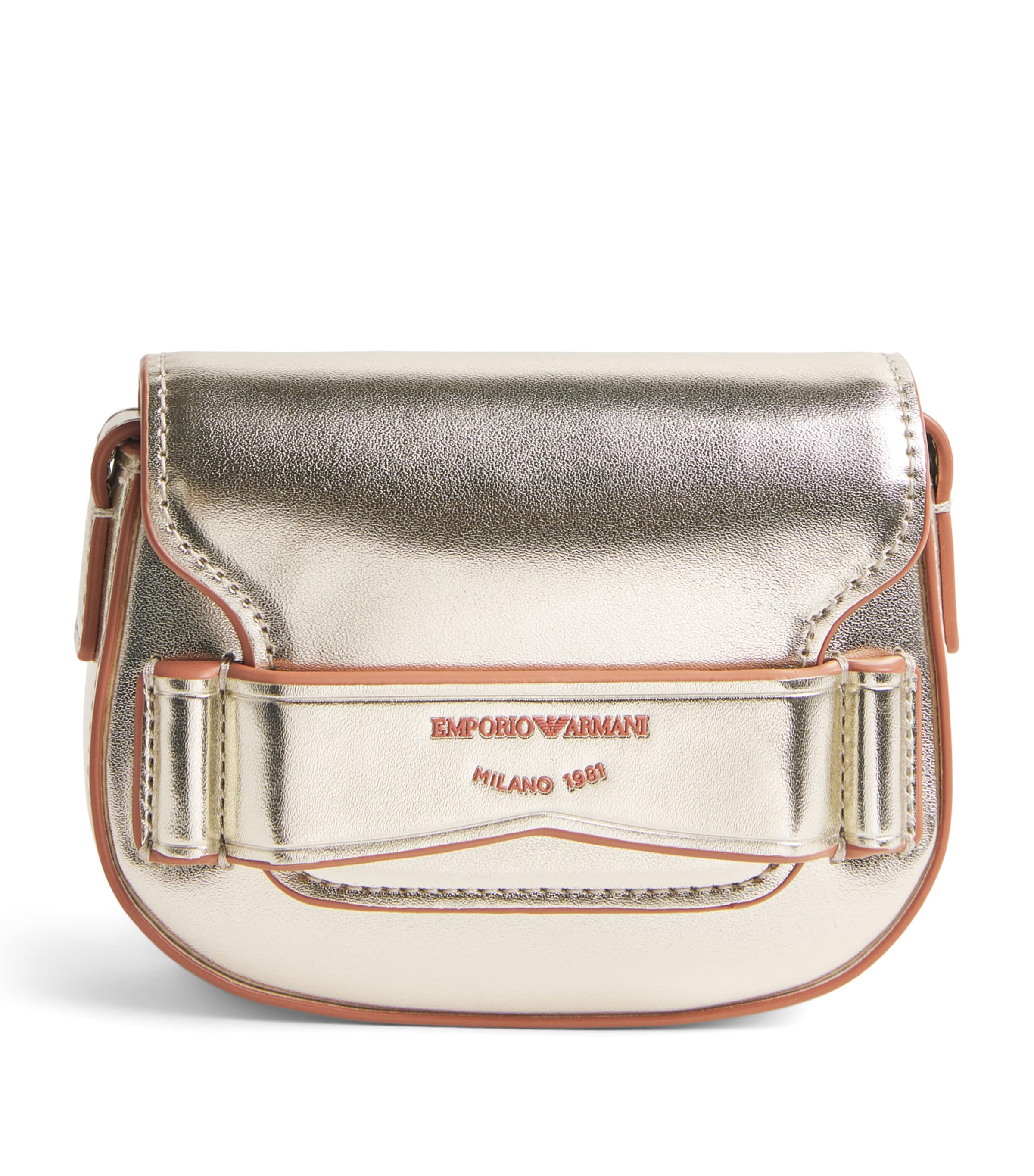 Metallic-Coated Shoulder Bag LIGHT GOLD Image 1