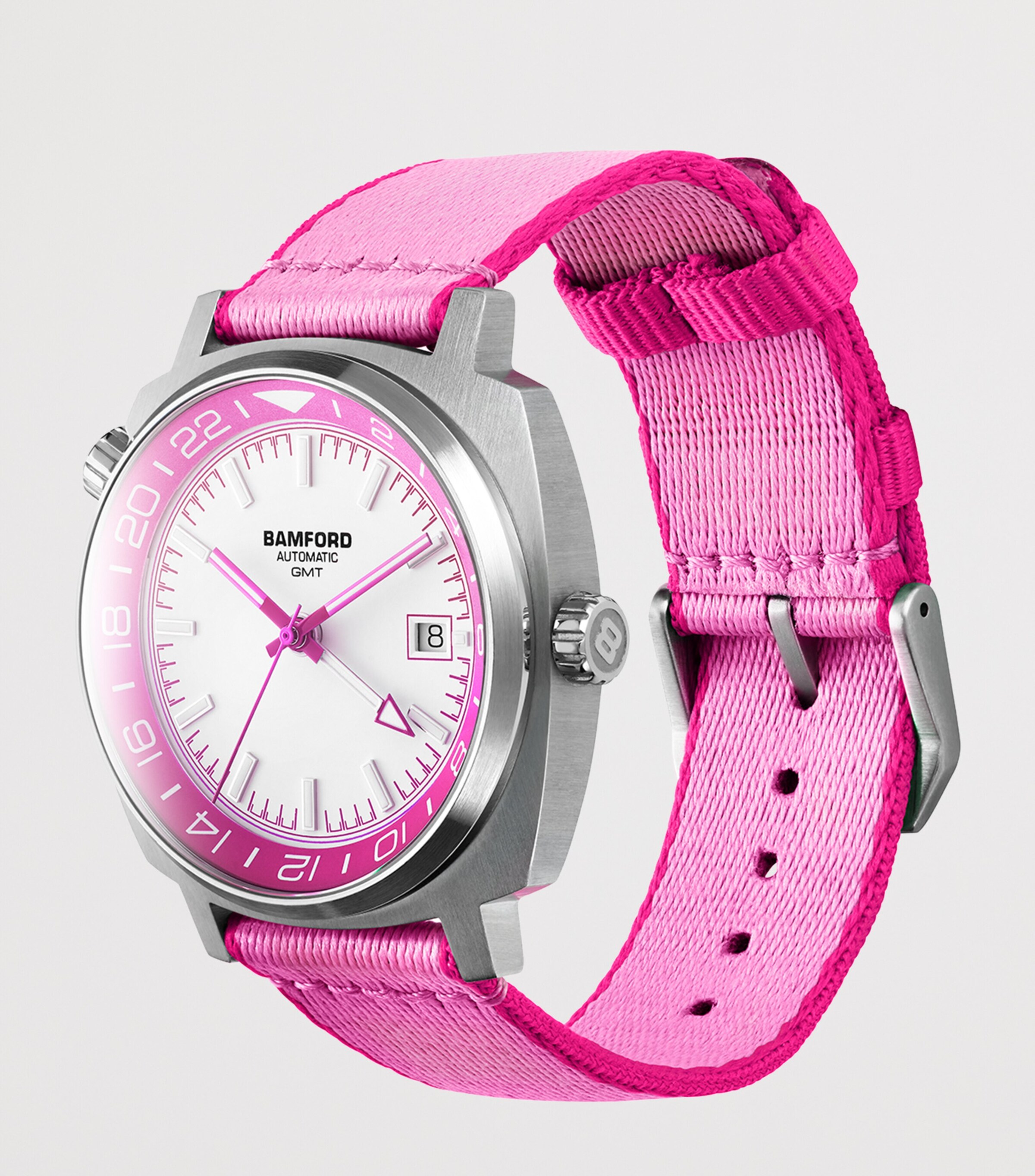 Stainless Steel GMT Summer -4 Watch 40mm PINK Image 2